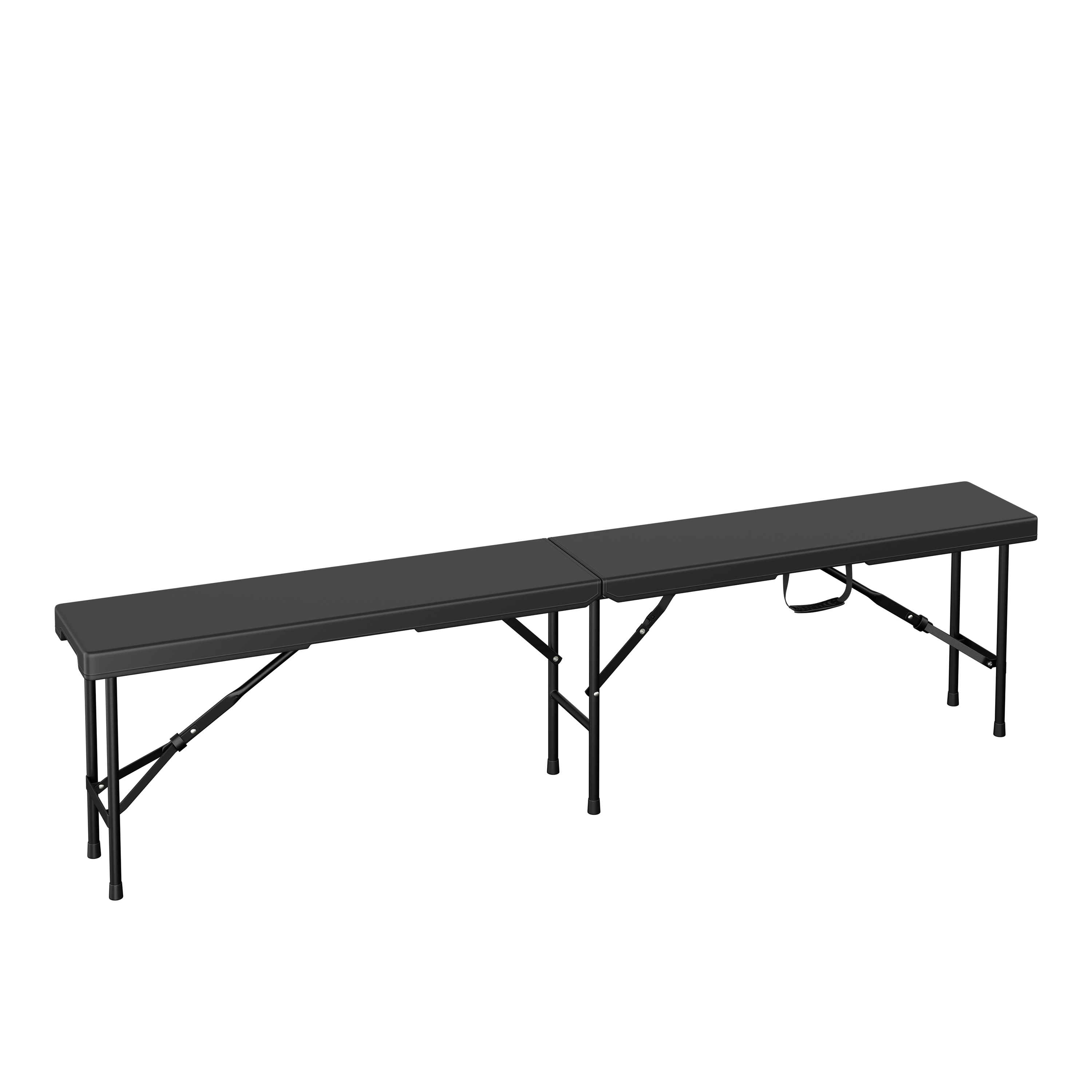 Campingbank klappbar 180 cm schwarz