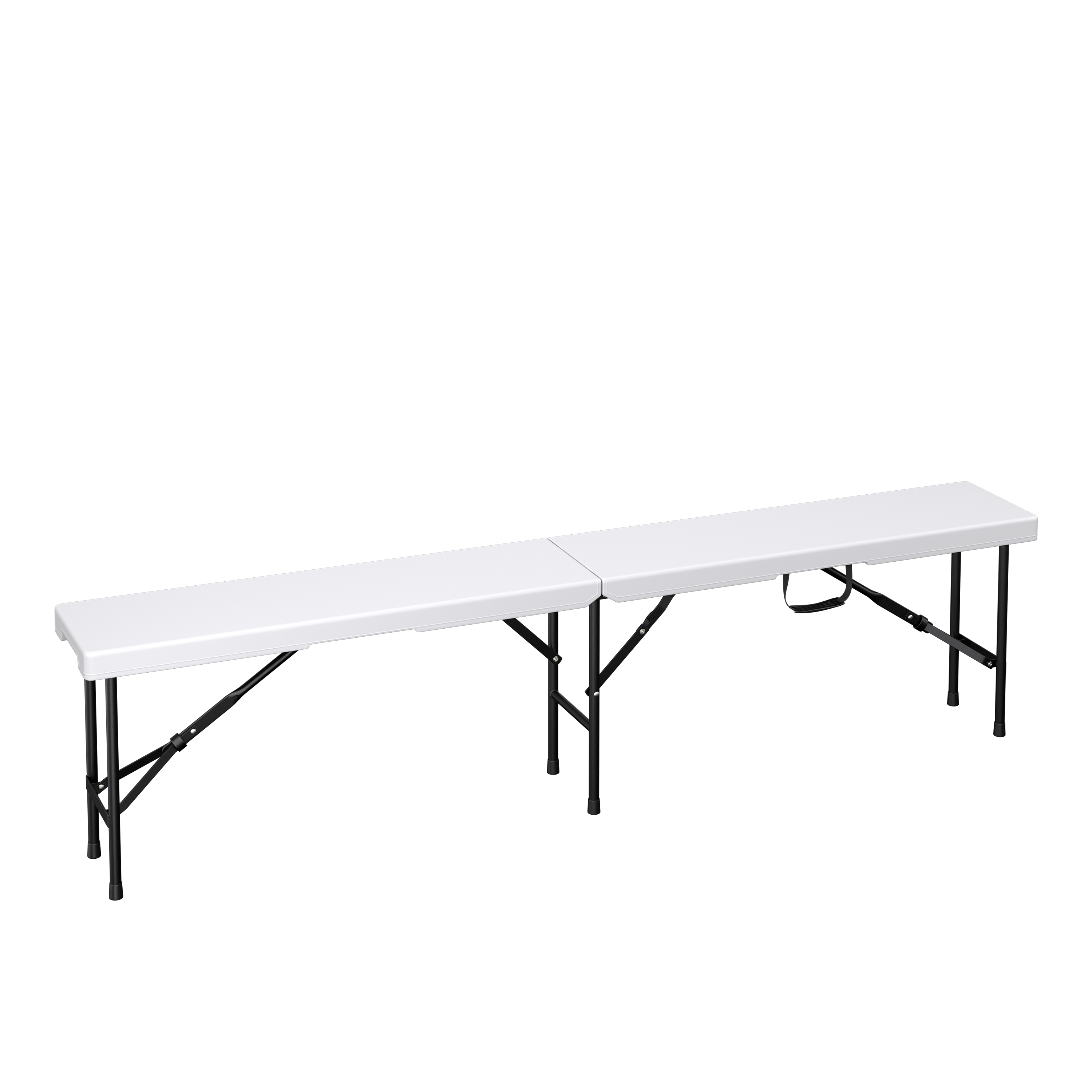 Campingbank klappbar 180 cm weiss