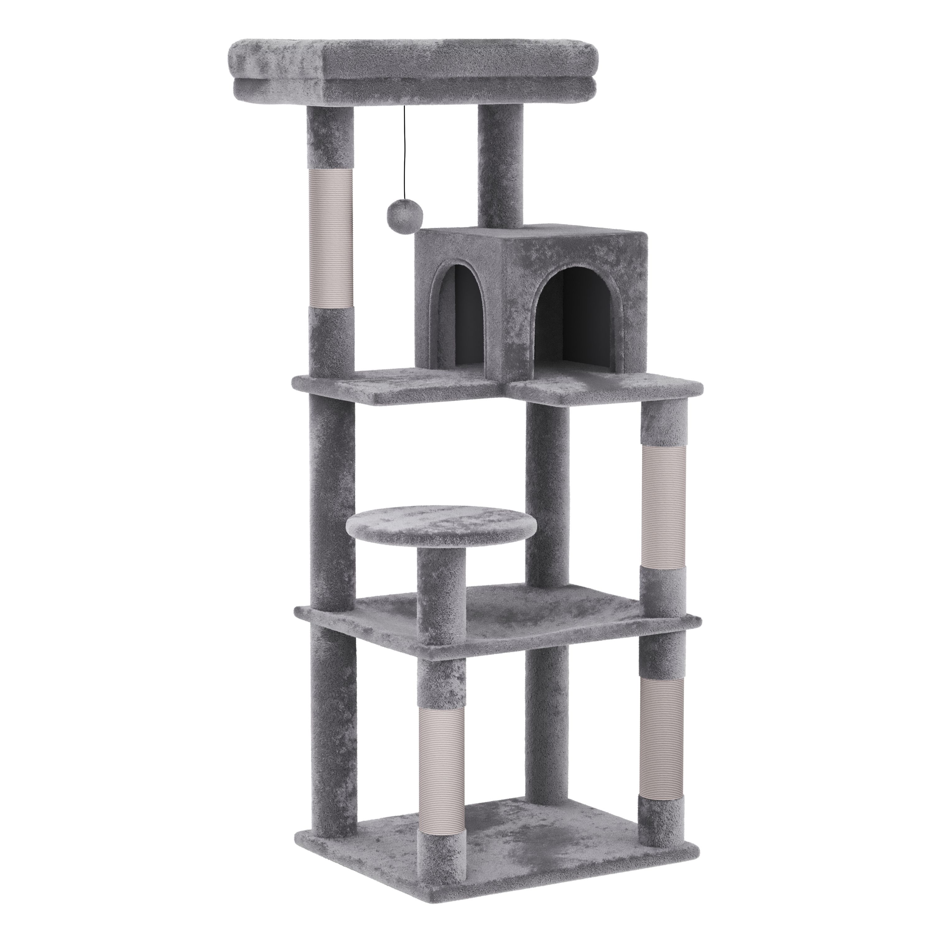 Katzenbaum ASGARD 143 cm hellgrau