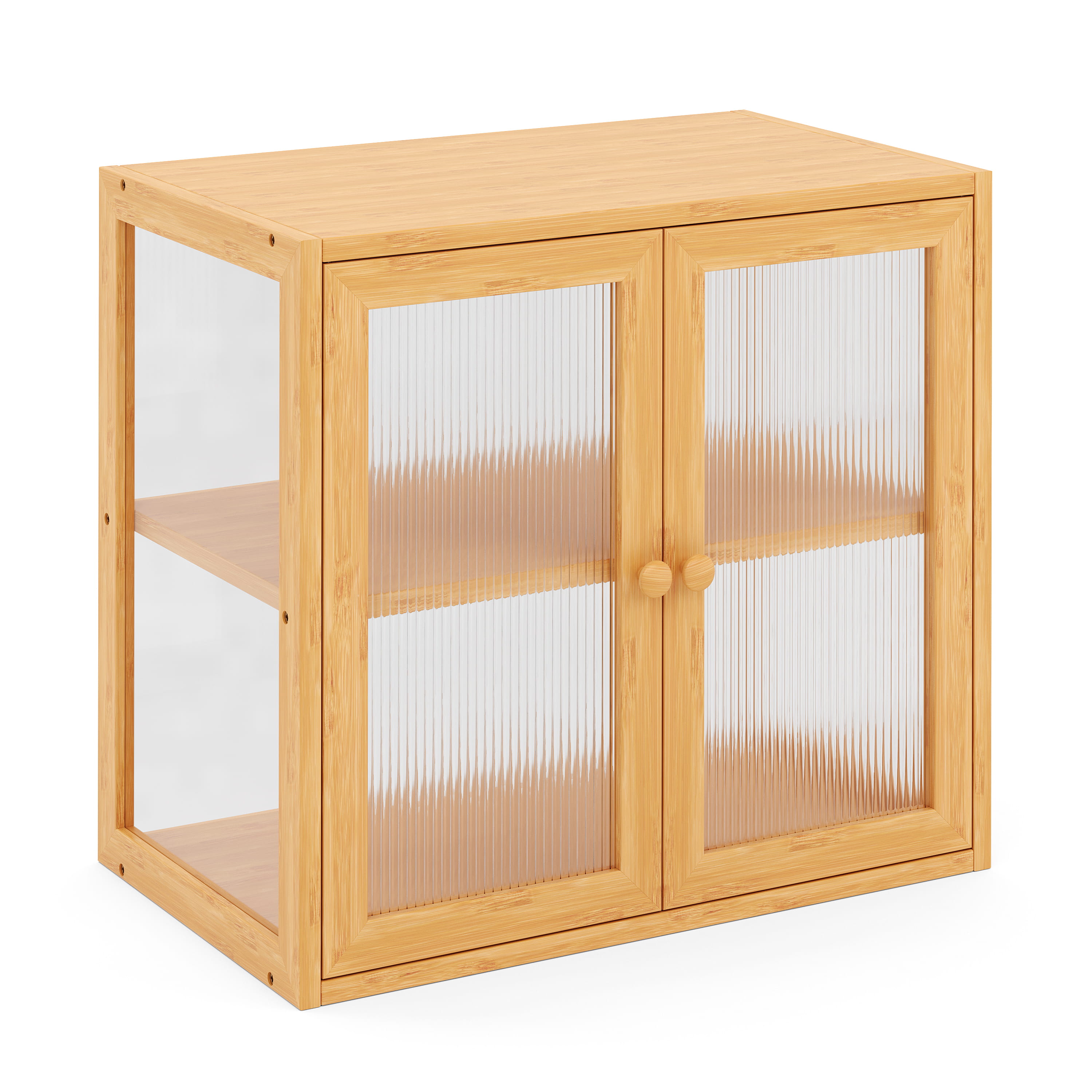 Brotkasten Bambus BRIO 2 Etagen mit Sichtfenster 42 x 25 x 38 cm