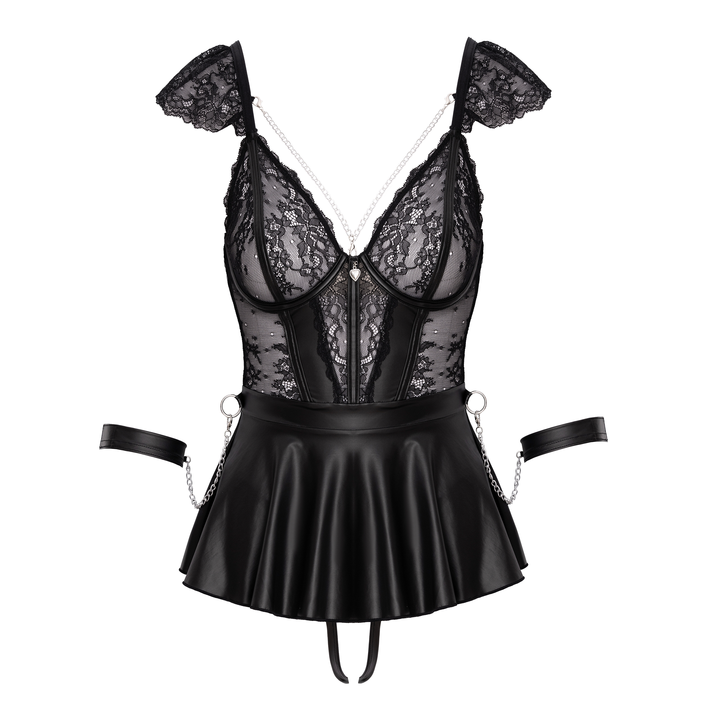 Babydoll Bondage Grösse M schwarz