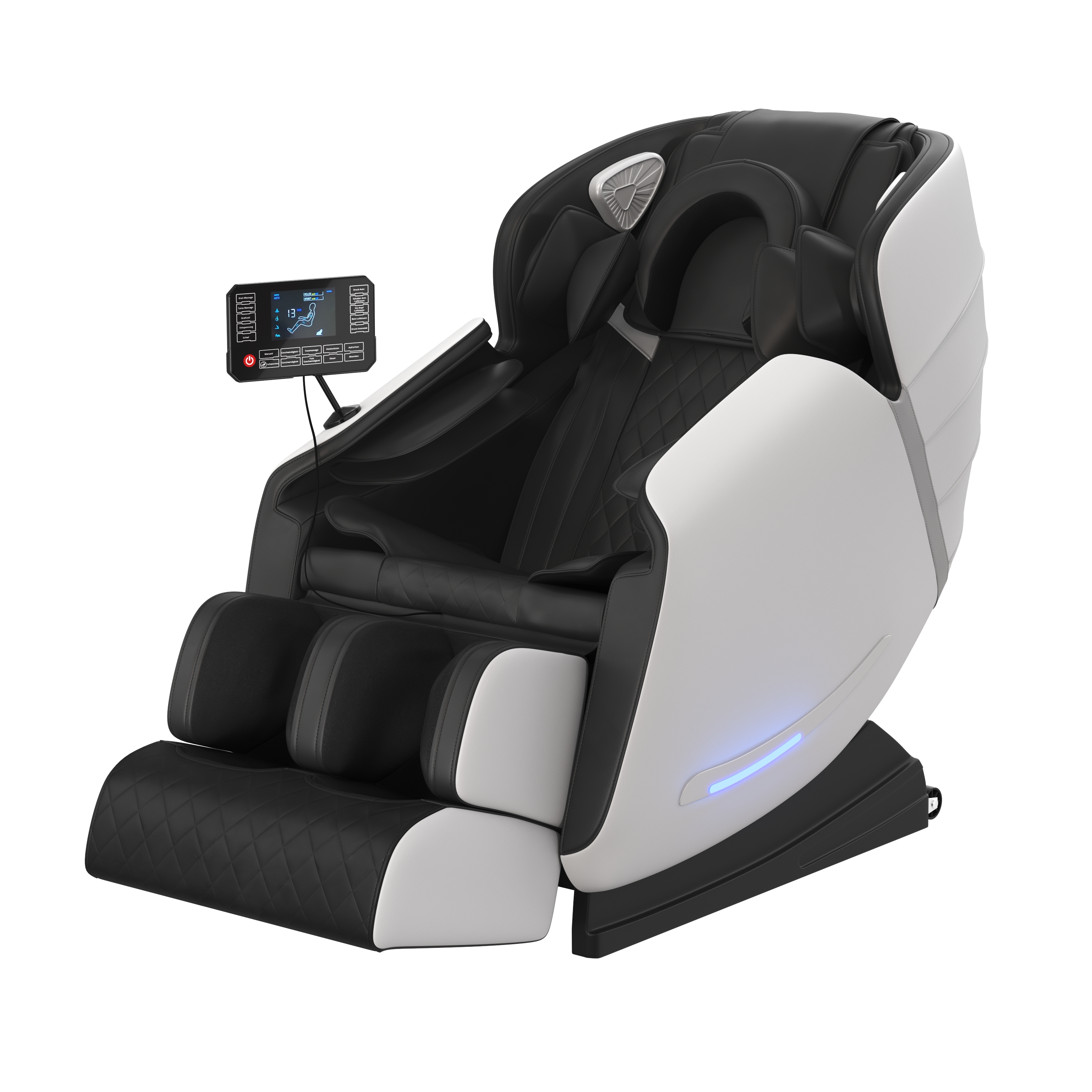 Massagesessel WELLNESS schwarz/weiss