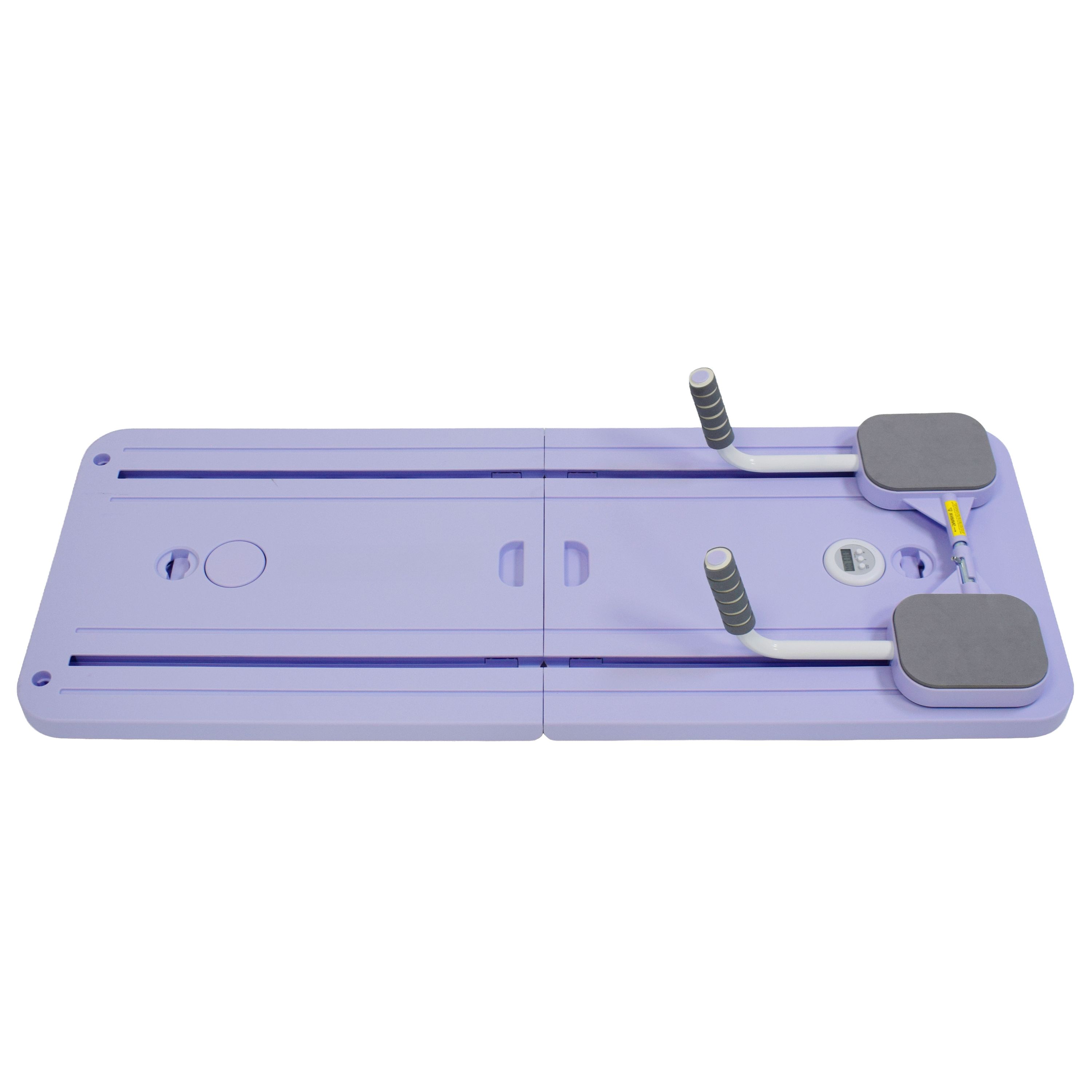 Pilates Board klappbar mit Widerstandsbändern lila