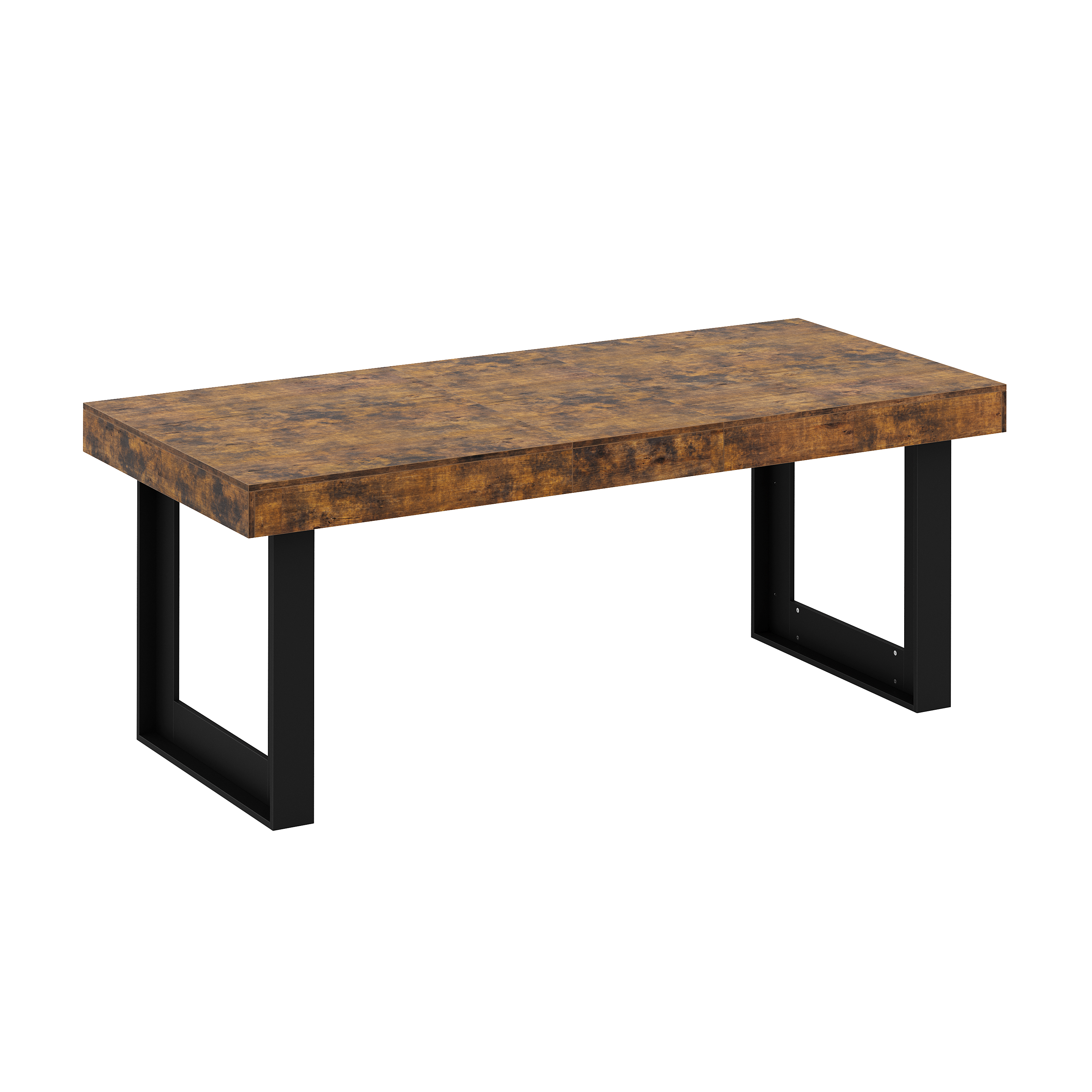 Esstisch ausziehbar CHELSEA 160/200 x 90 cm braun/schwarz