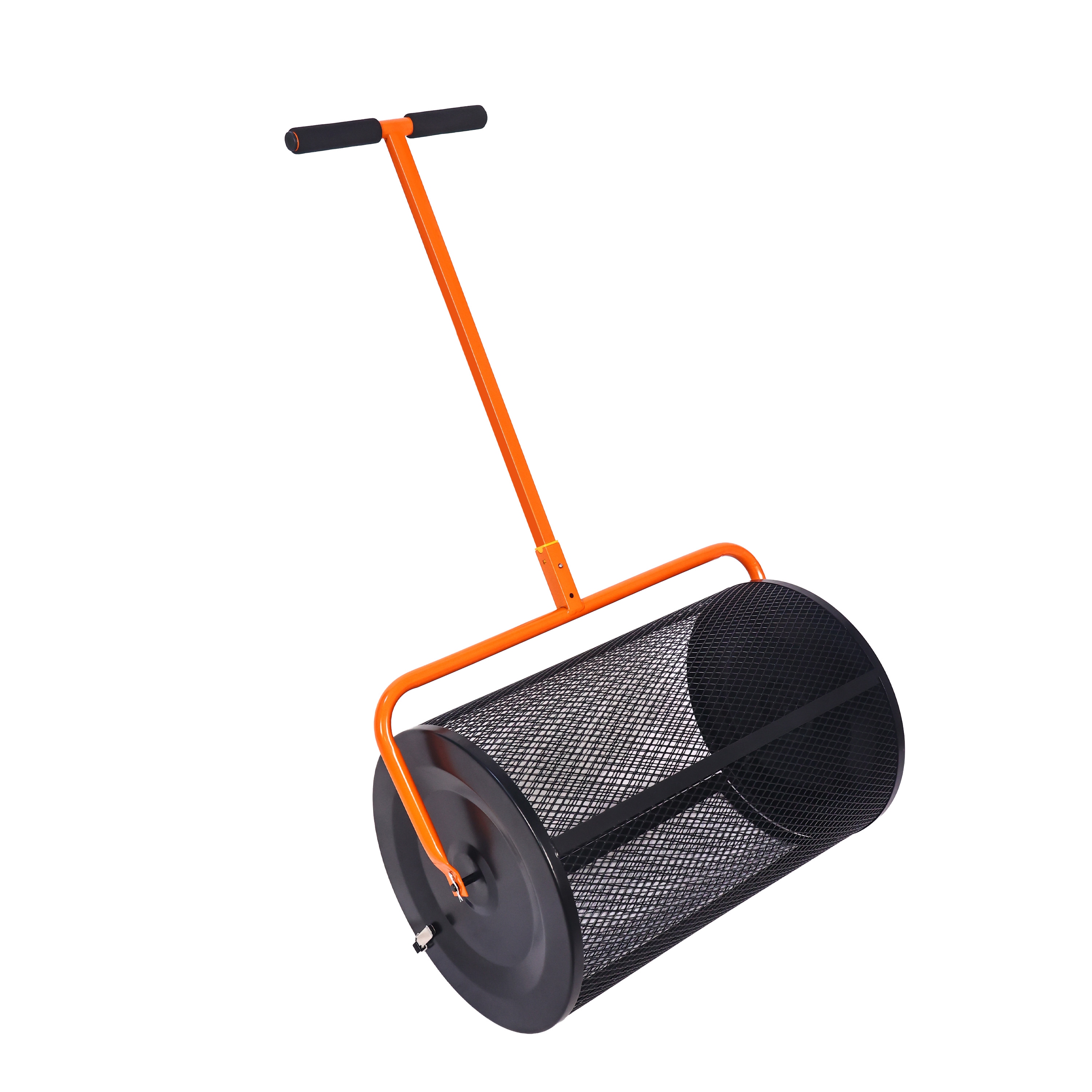 Kompoststreuer Stahl 40 x 60 cm schwarz/orange
