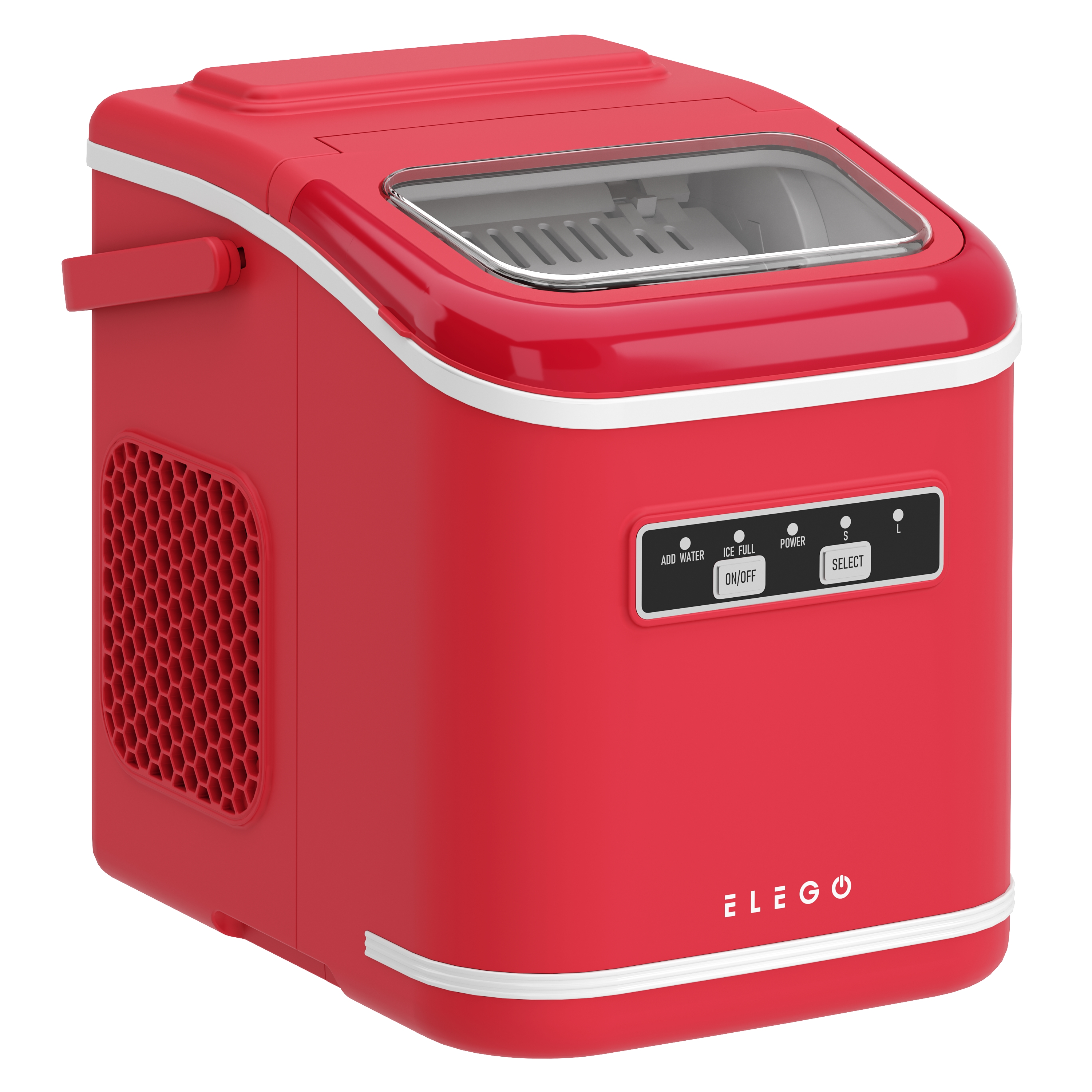 Eiswürfelmaschine VITER rot 1.4L - 12 kg / 24 h