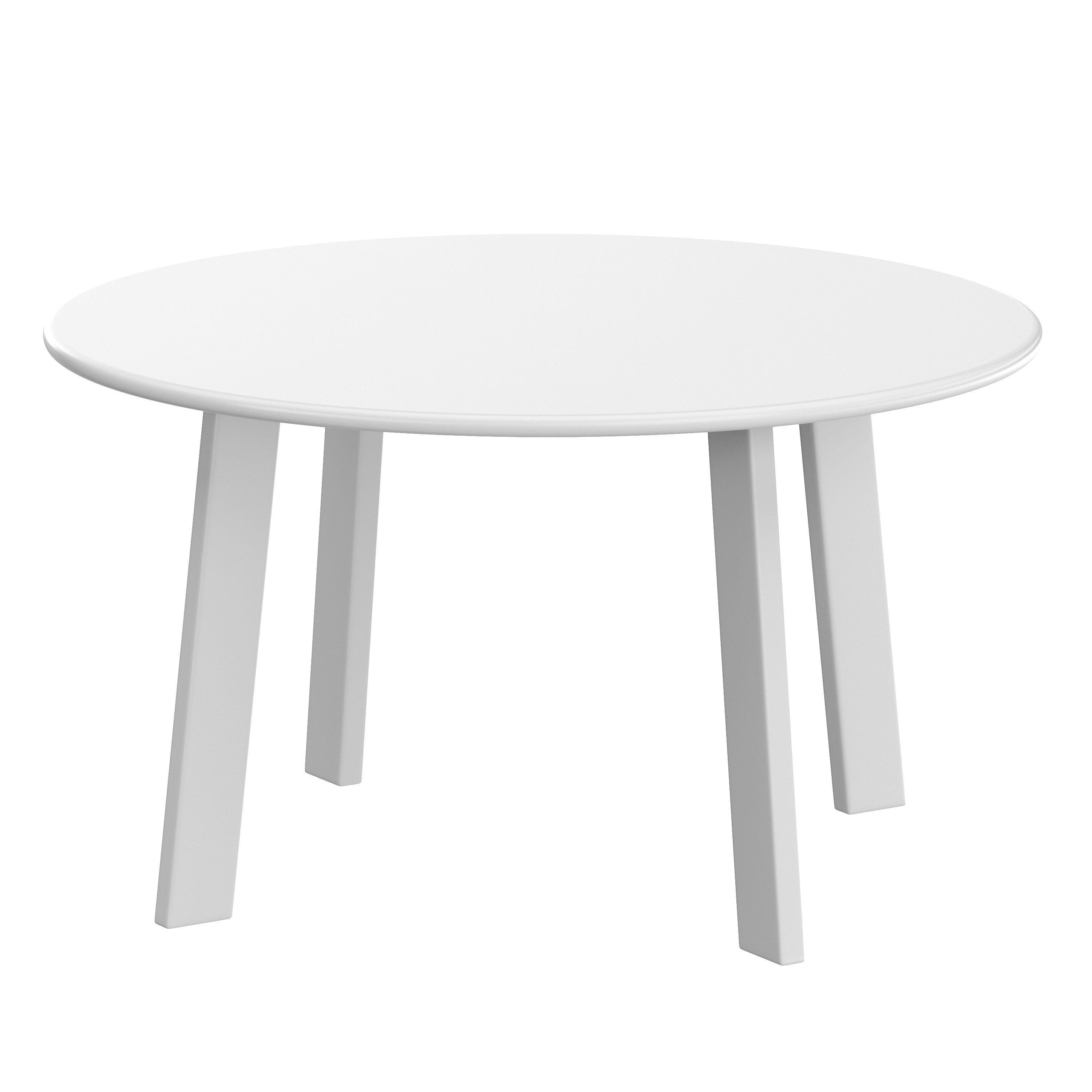 Beistelltisch Metall BERVIN rund 70 x 40 cm weiss