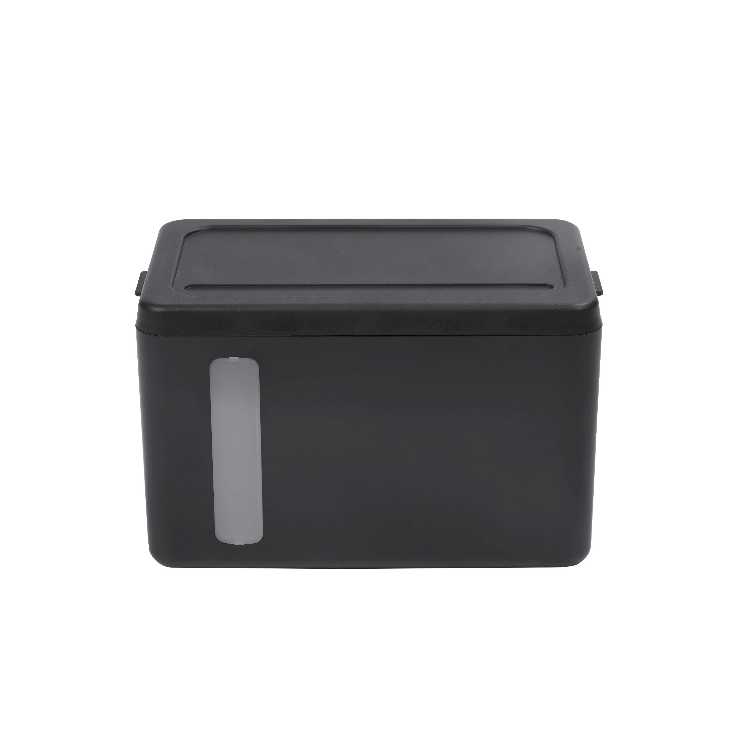 WC Papierspender Aluminium 20 x 13 x 12 cm schwarz