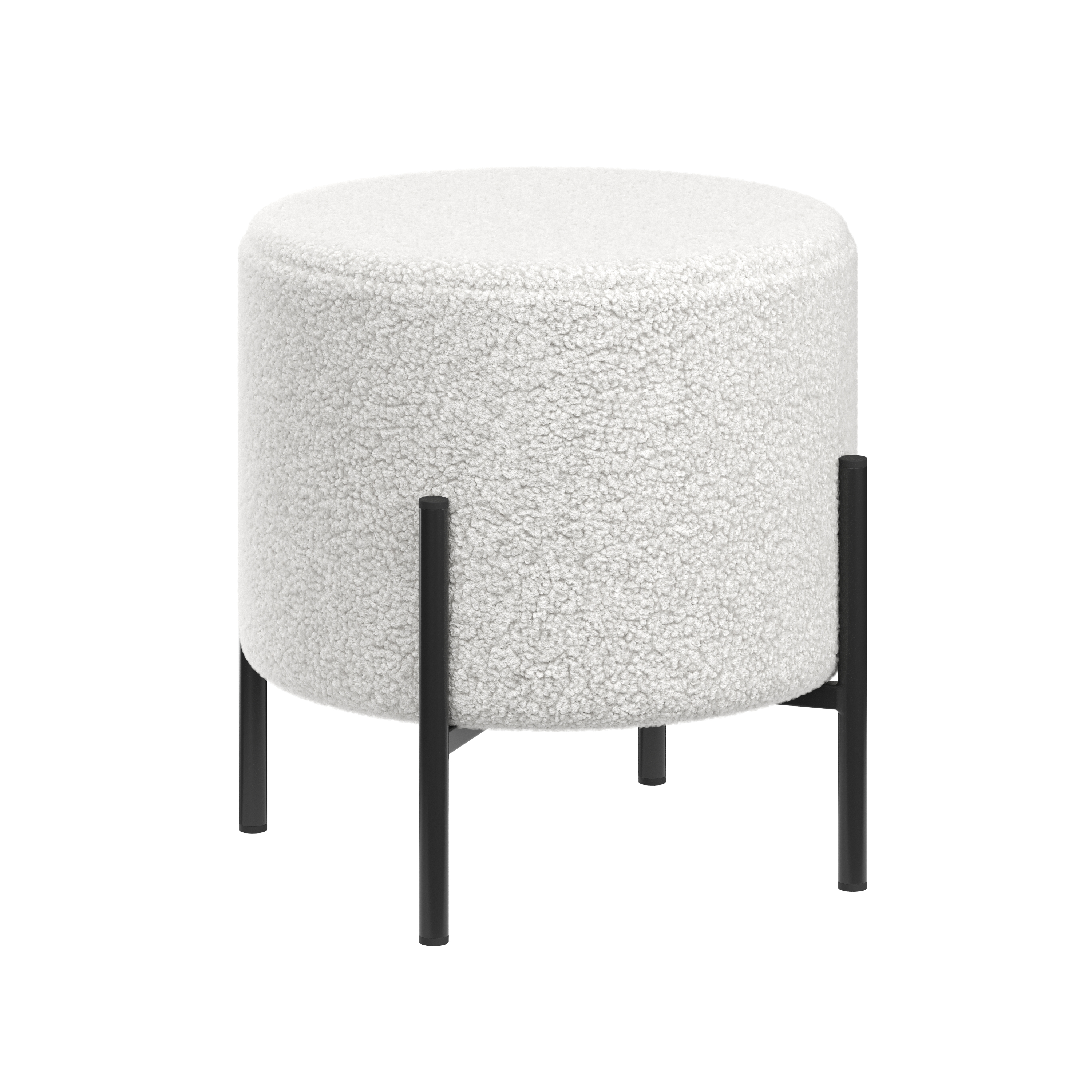 Hocker Teddy BRILON weiss