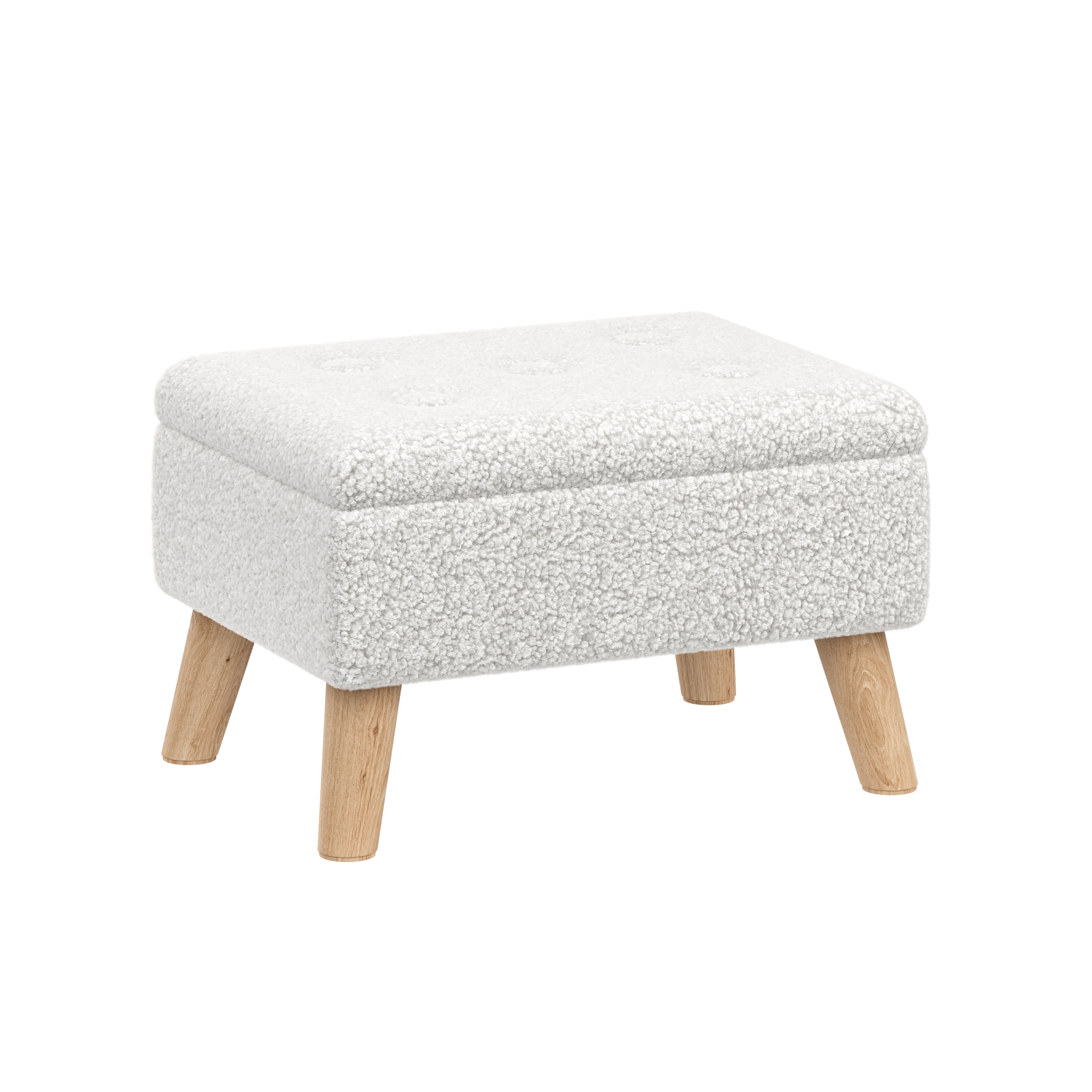 Hocker Teddy CALW mit Stauraum weiss