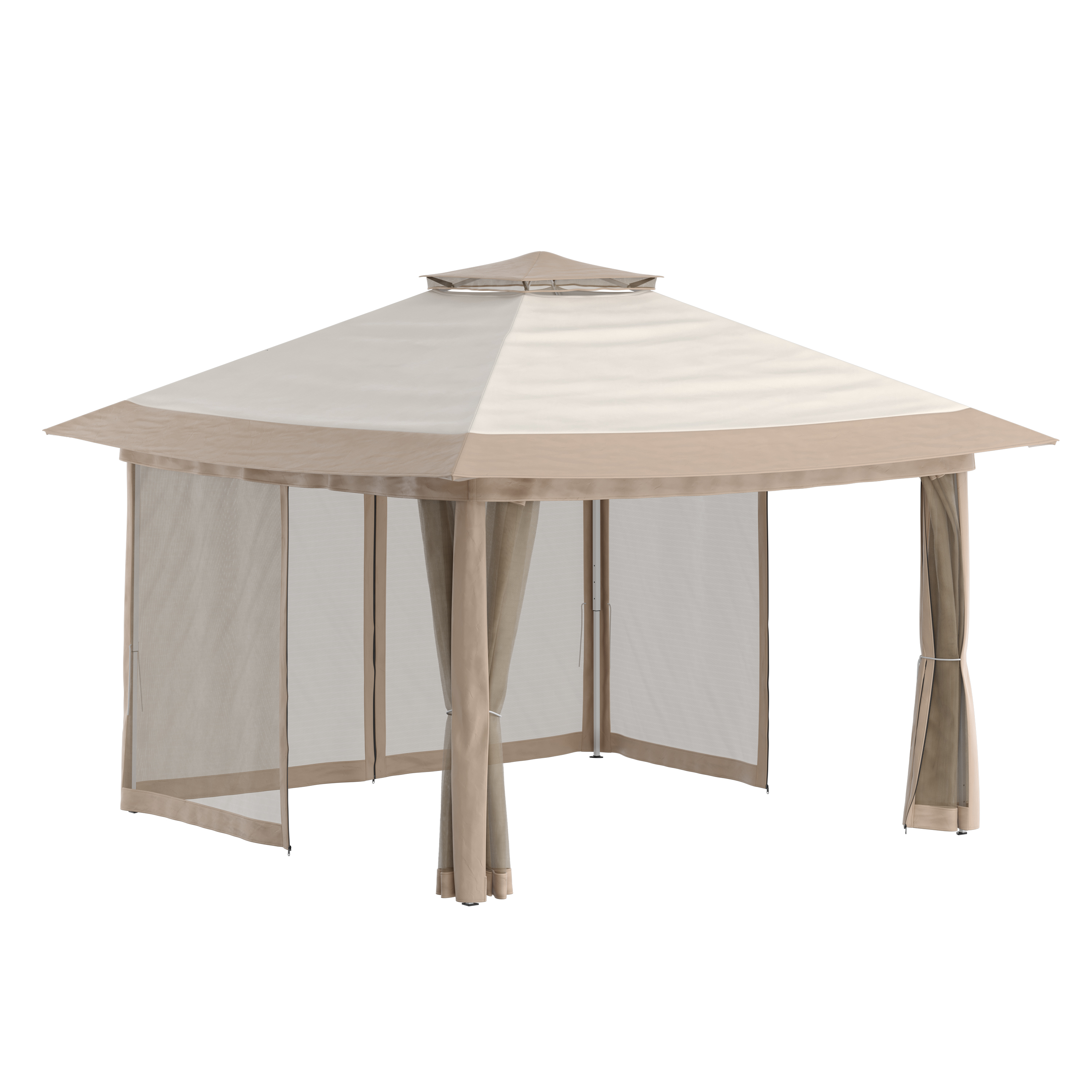 Gartenpavillon REASOL 3 x 3 m beige