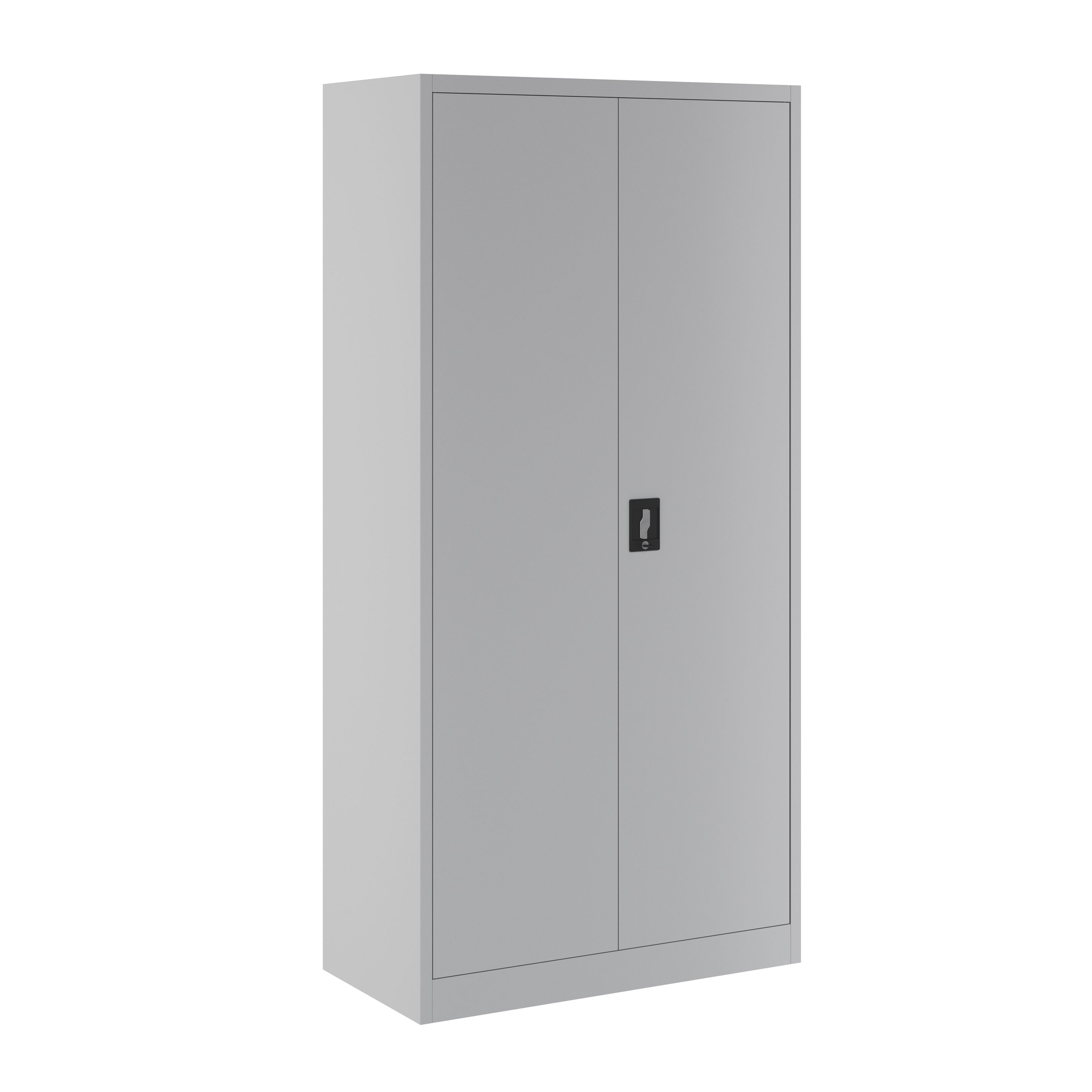 Garderobe Spind Metall mit 2 Türen 90 x 185 cm hellgrau