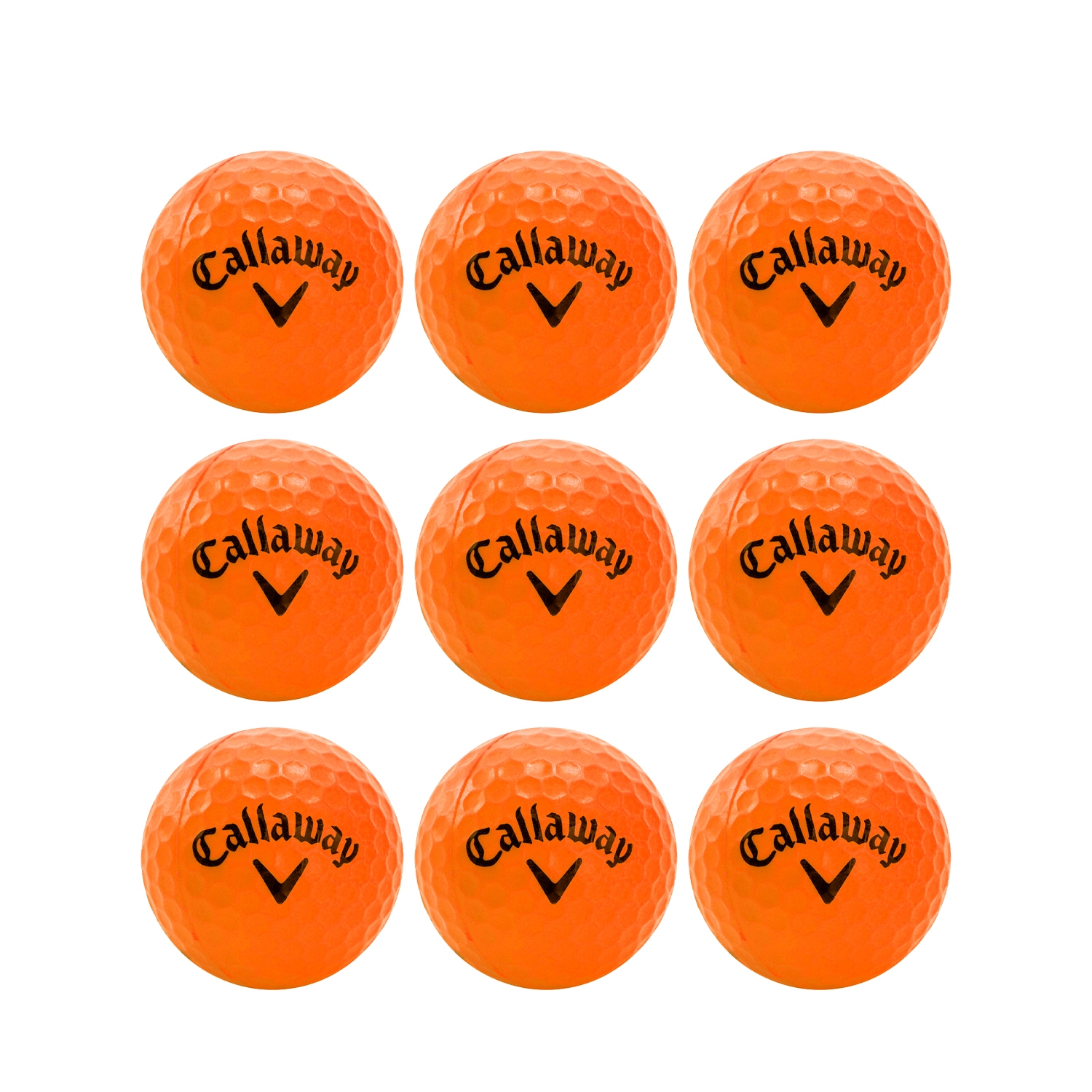Callaway Übungsball Soft Flight mit HEX 9er Set orange