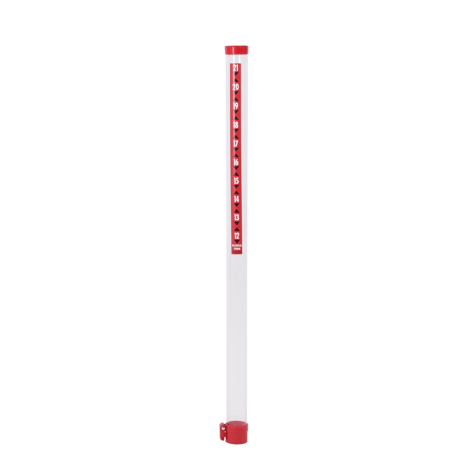 LEGEND Golfball Sammelrohr für 21 Bälle transparent/rot