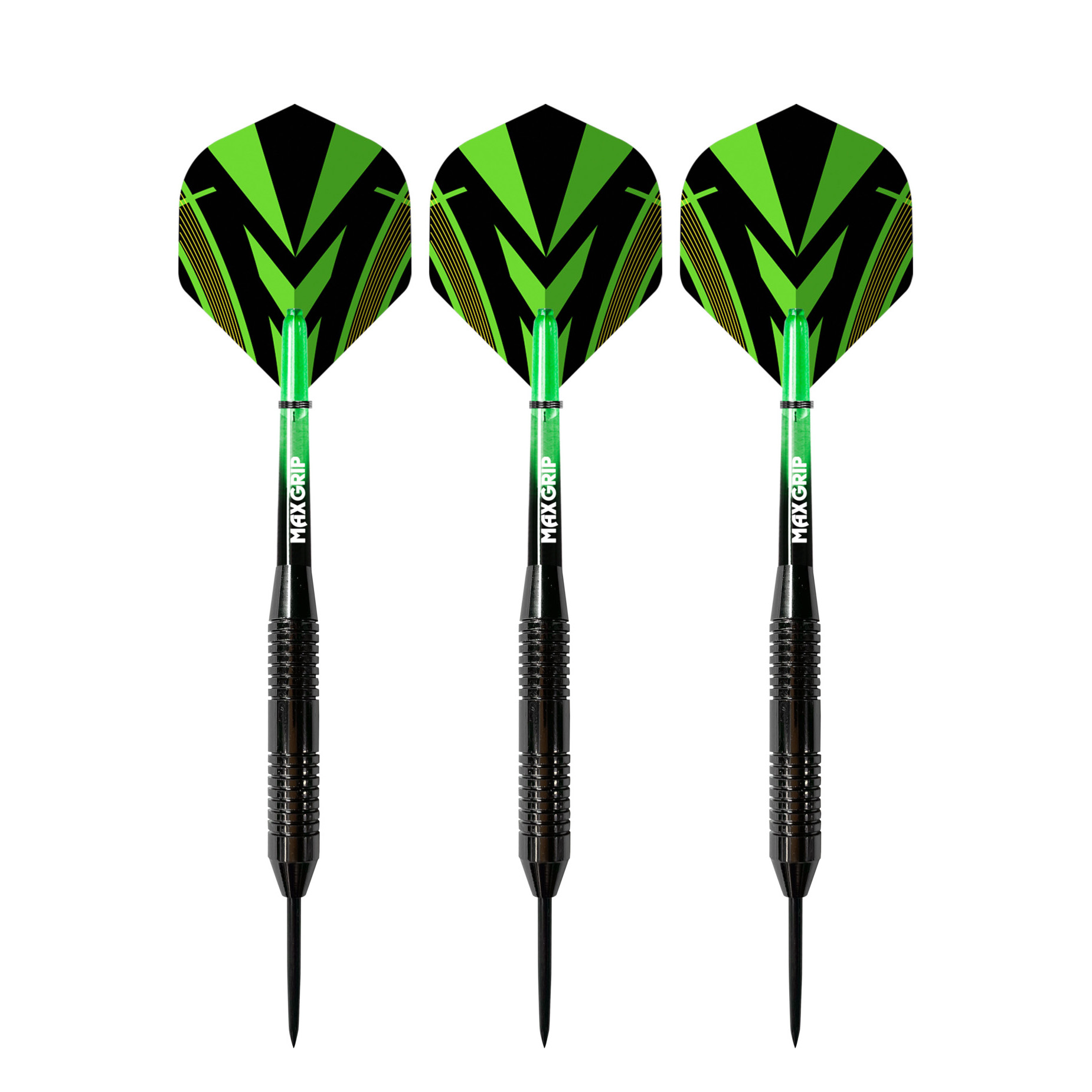 Steeldart 20 g 3er Set schwarz/grün
