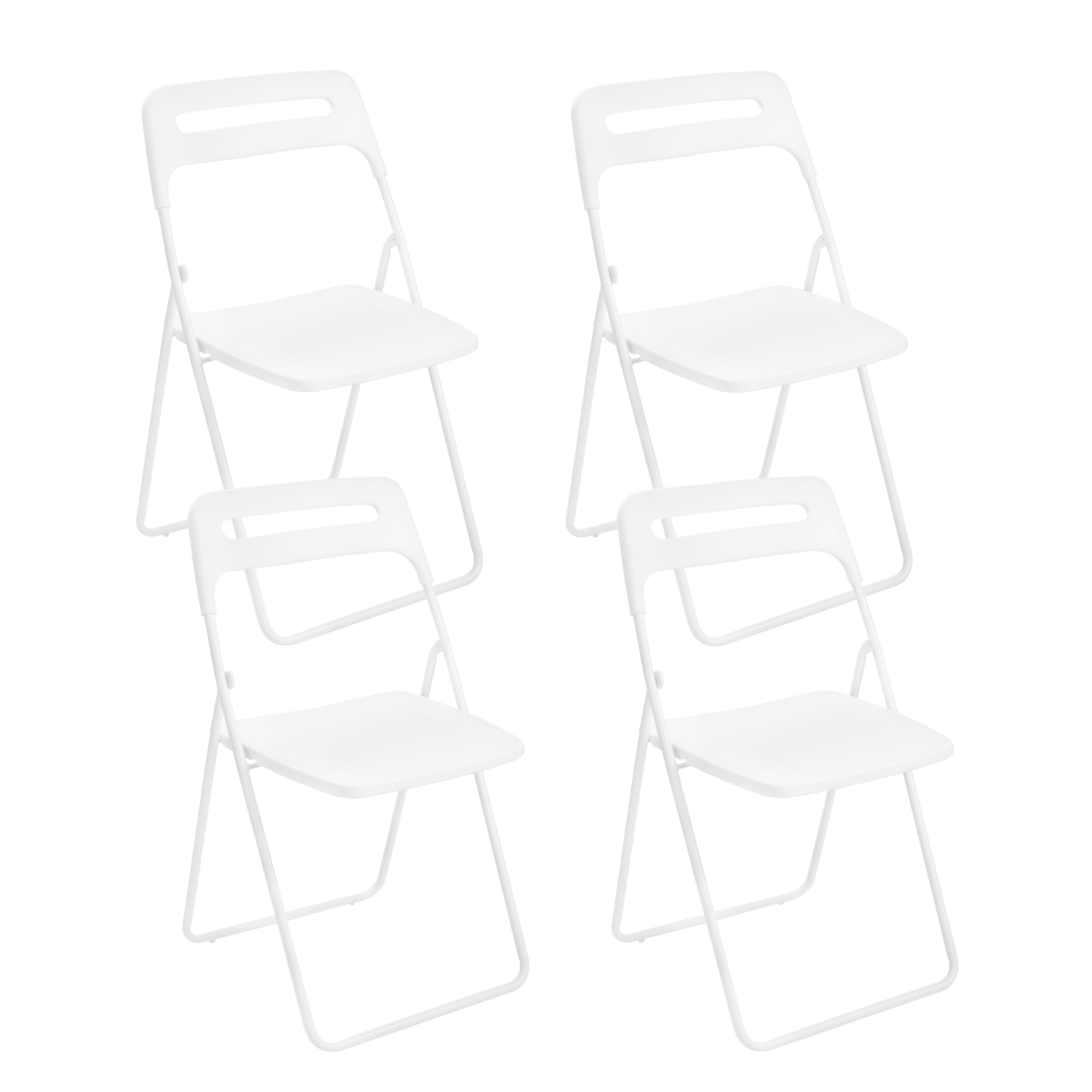Gartenstuhl KLEO klappbar 4er Set weiss