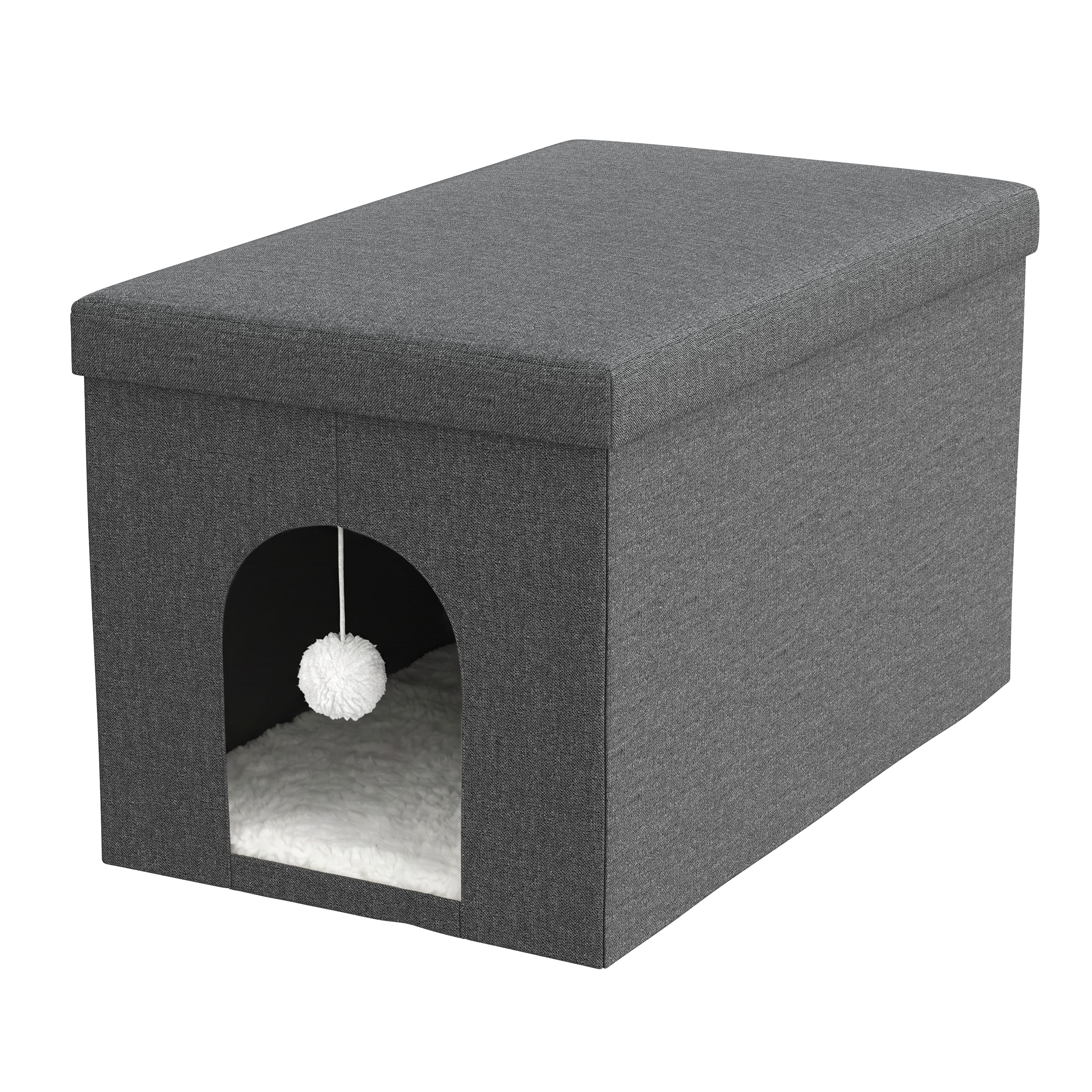 Katzenbett Höhle NOKS faltbar 65 x 45 x 45 cm anthrazit
