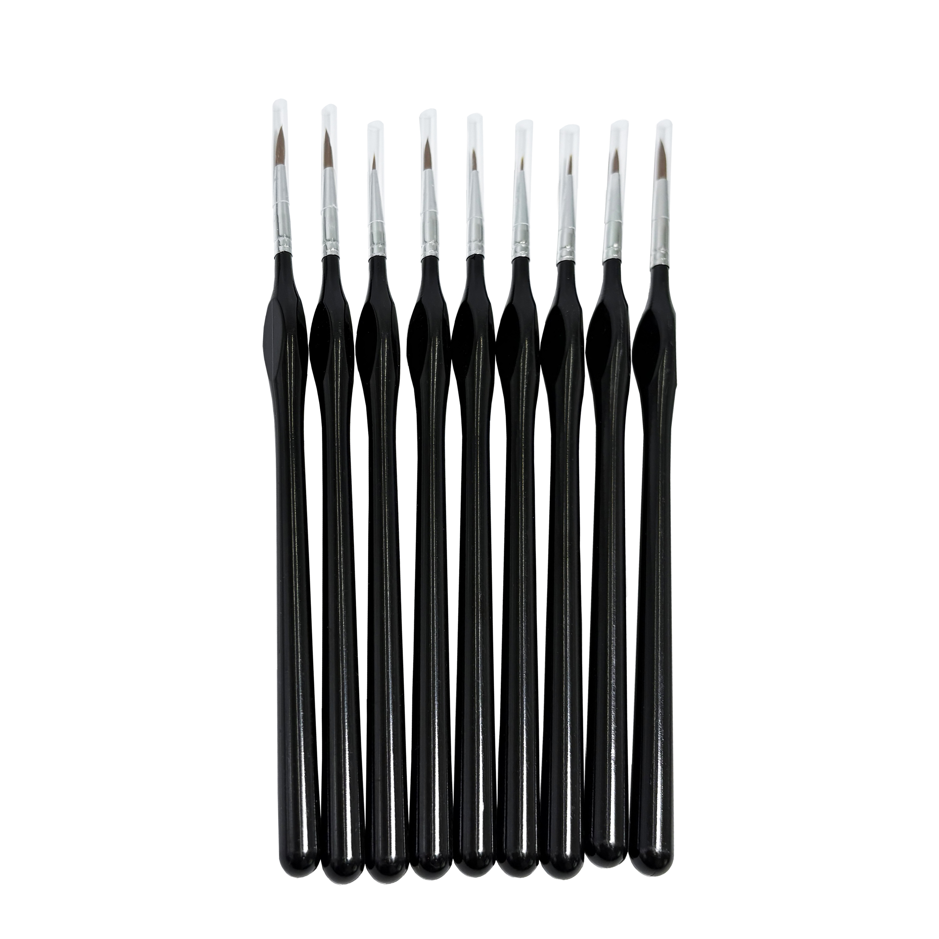 Pinsel Set Holz mit Nylonhaar 9-teilig