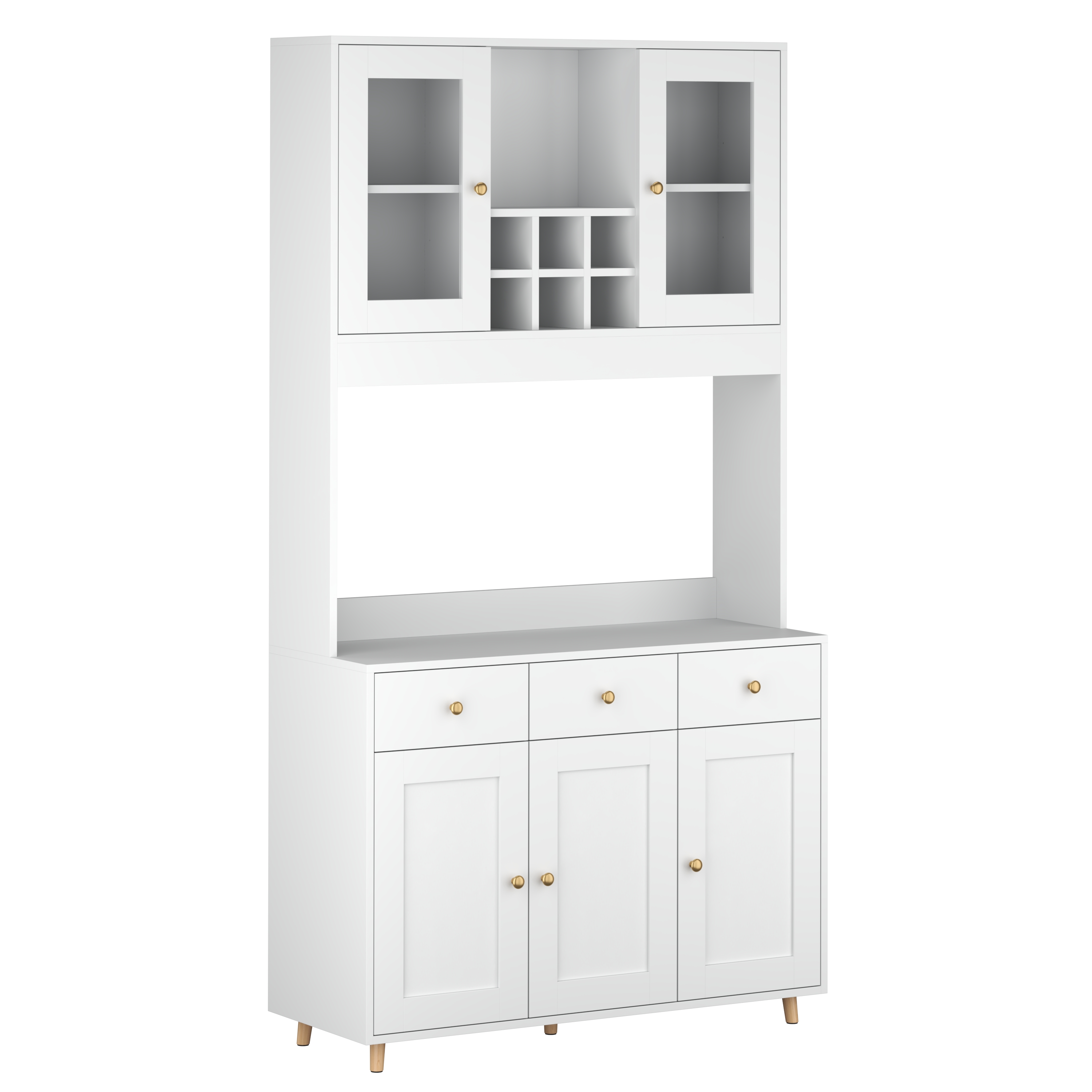 Küchenbuffet 100 x 181 cm weiss