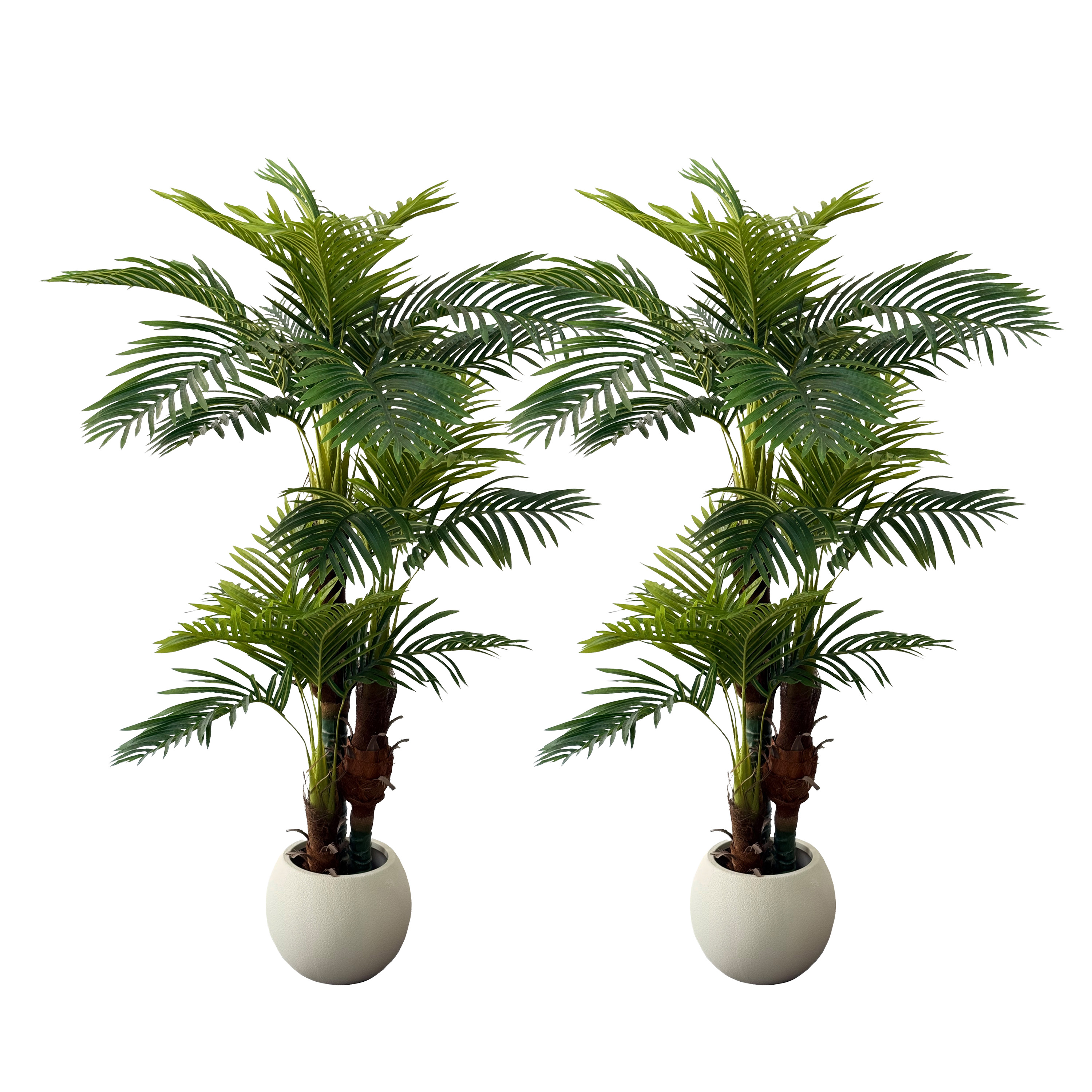 Palme künstlich 180 cm mit Blumentopf 2er Set