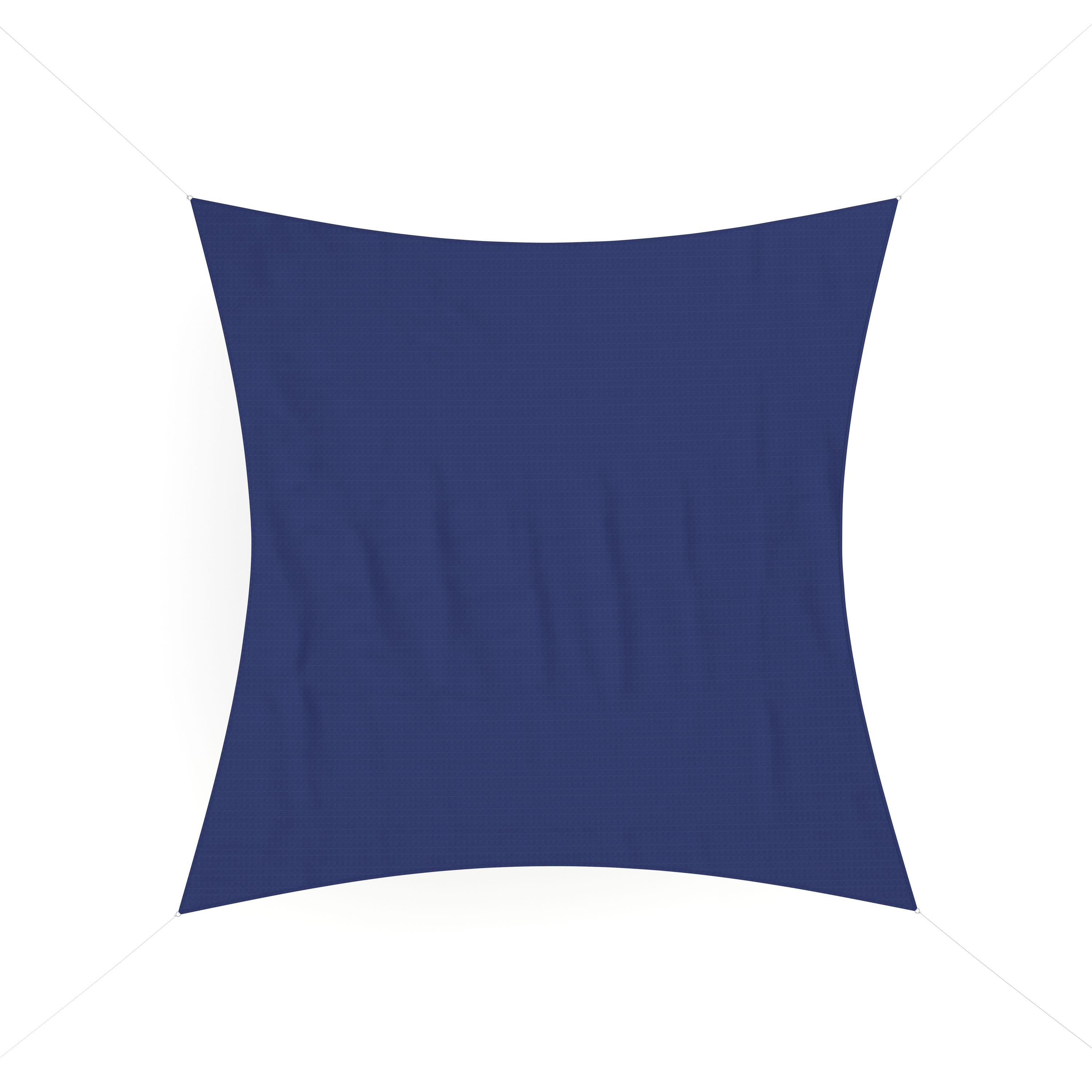 Sonnensegel Quadrat 3 x 3 m blau