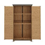 Gerätehaus Holz 87 x 46 x 158 cm Innenseite frontal