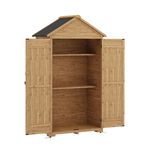 Gerätehaus Holz 100 x 56 x 178 cm Innenseite