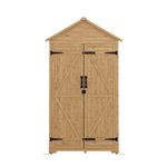 Gerätehaus Holz 100 x 56 x 178 cm Frontalansicht