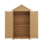 Gerätehaus Holz 100 x 56 x 178 cm Innenseite frontal