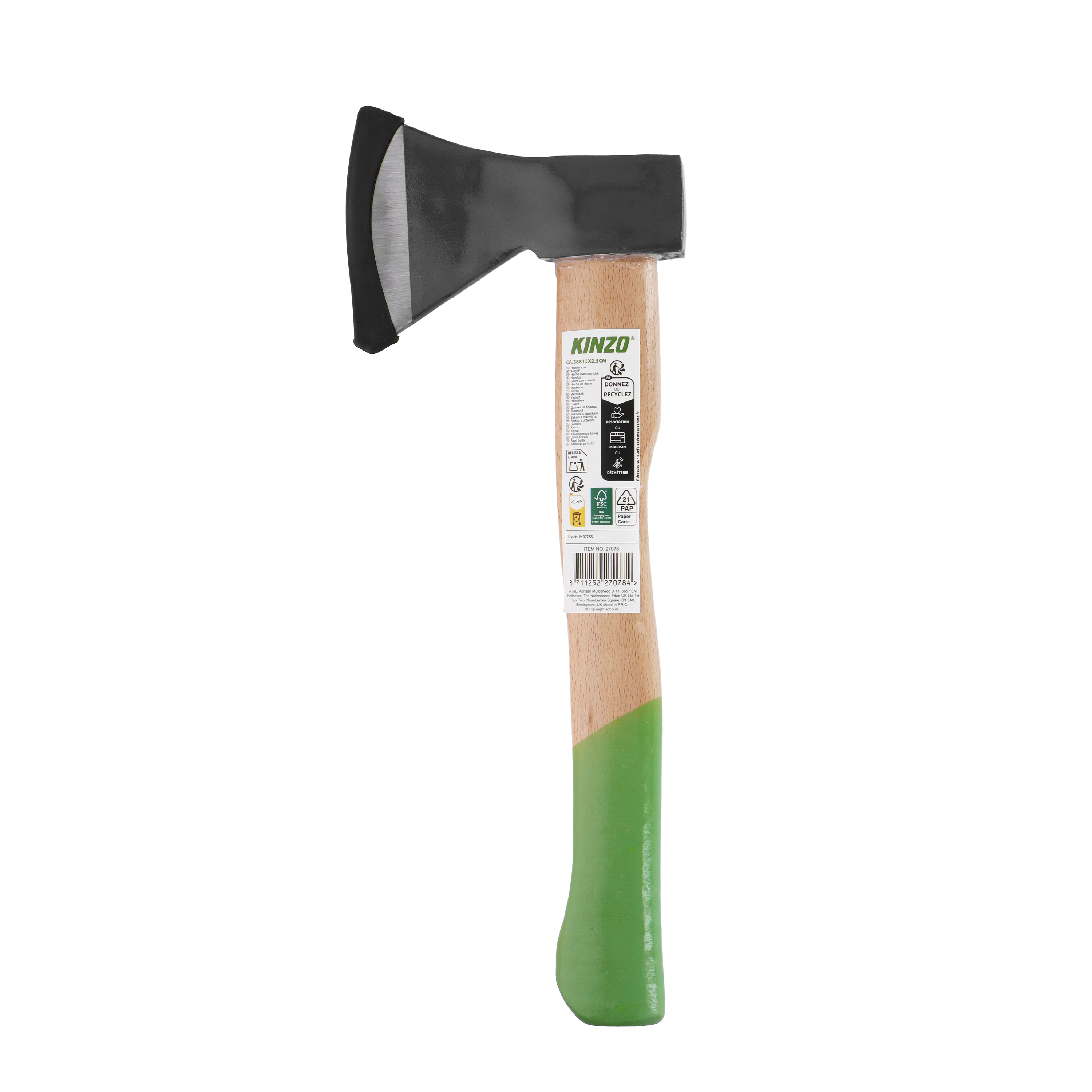 Axtgriff mit Schutzkappe 38 cm