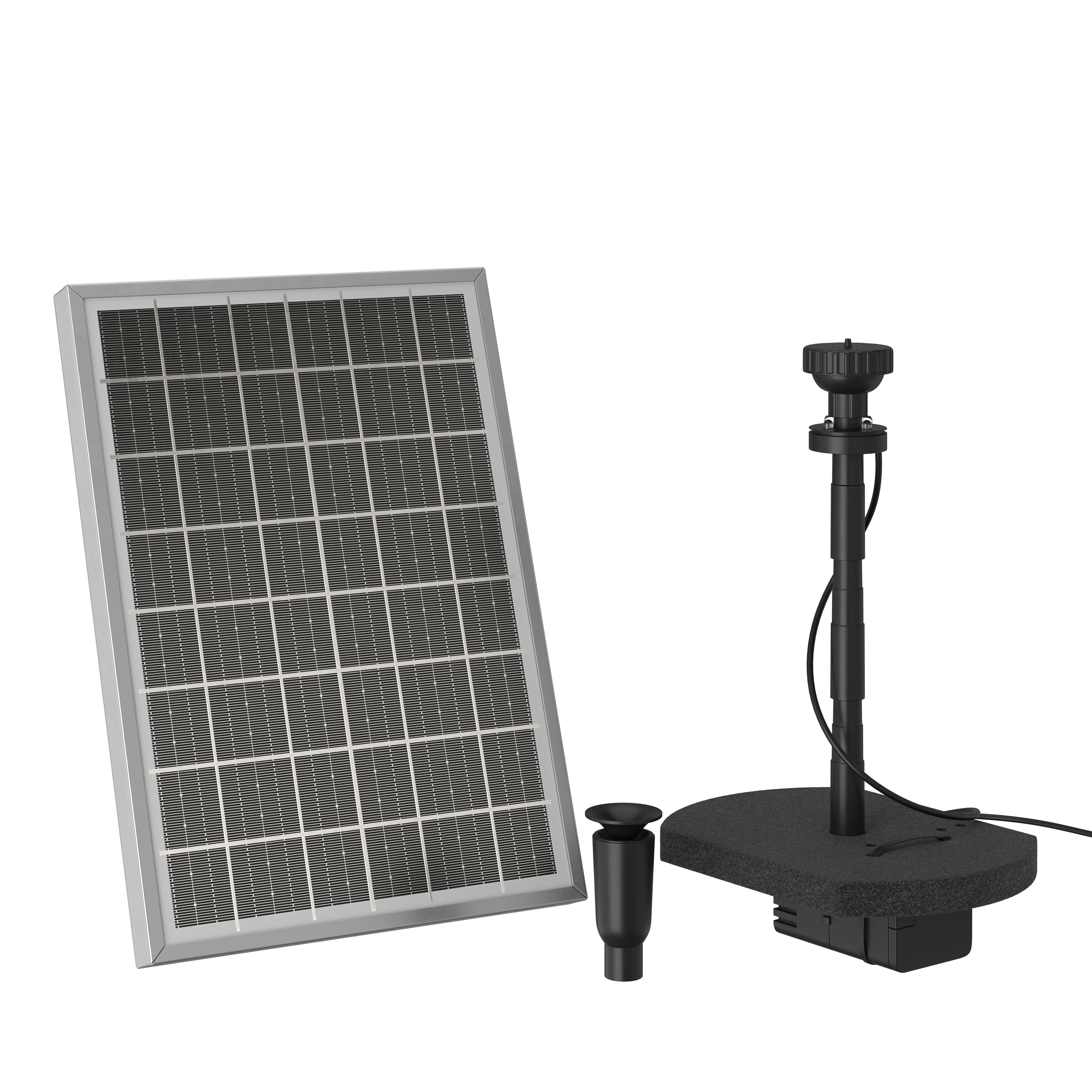 Solar Springbrunnen 21 x 29 cm schwarz