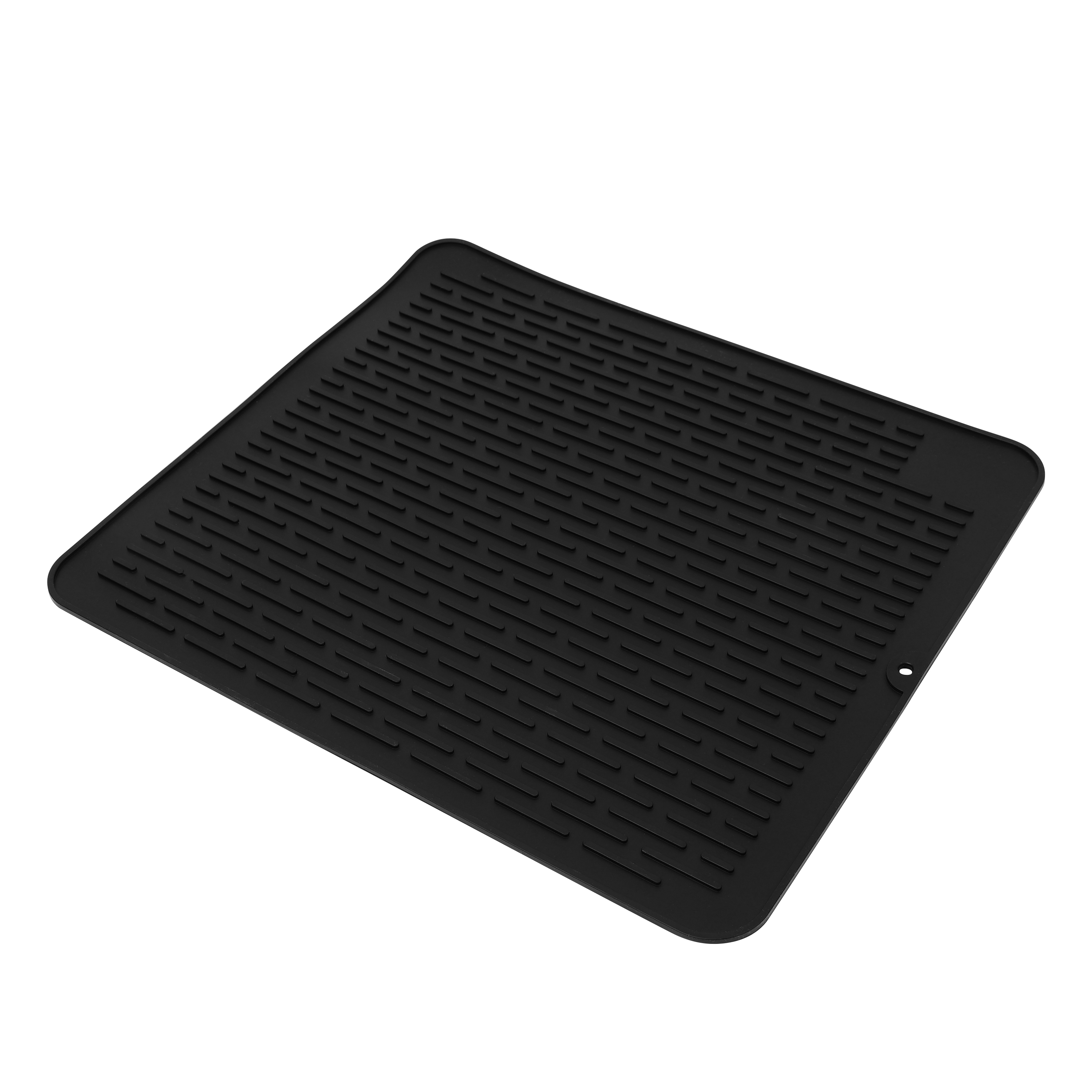 Abtropfmatte Silikon 45 x 40 cm schwarz