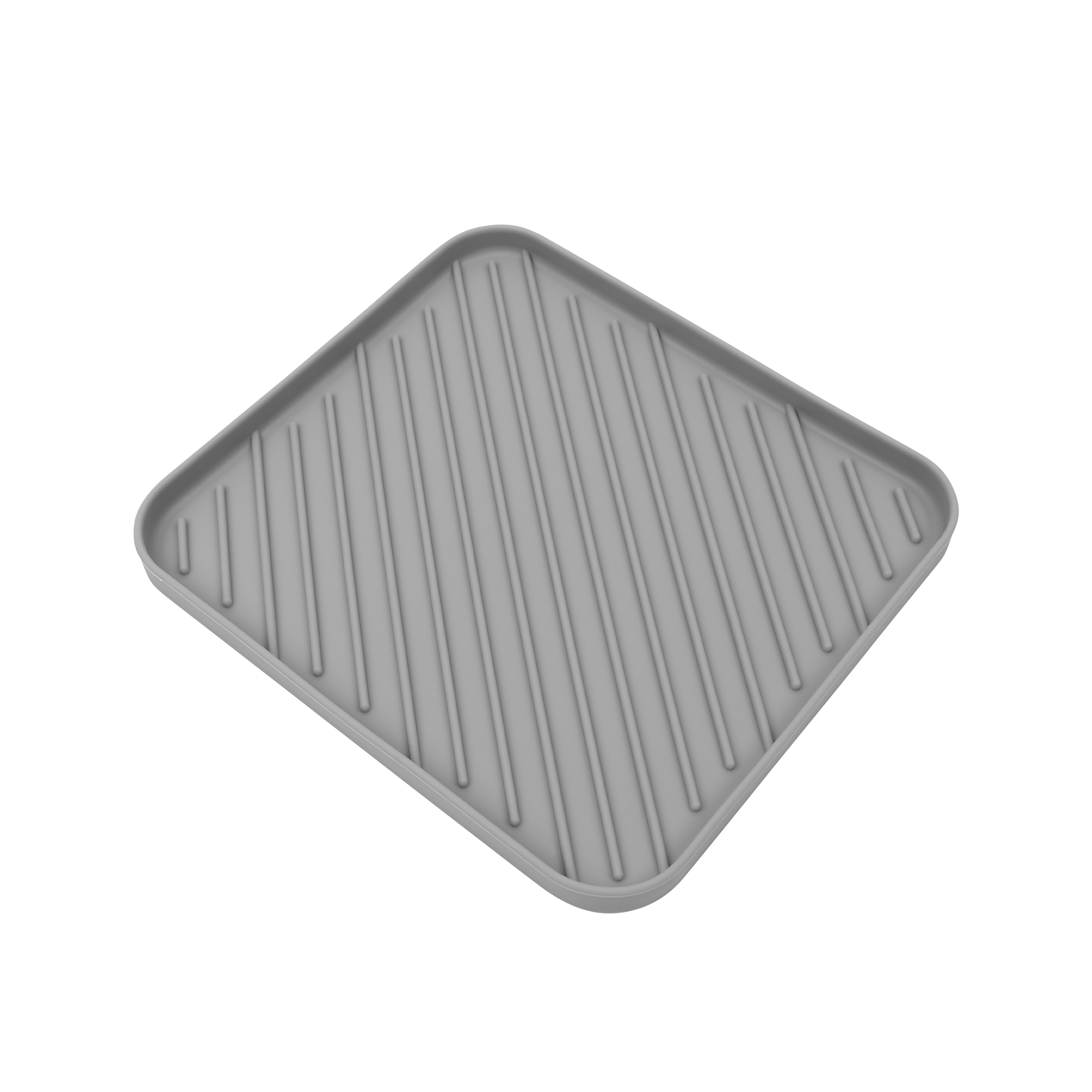 Abtropfmatte Silikon 28 x 25 cm grau