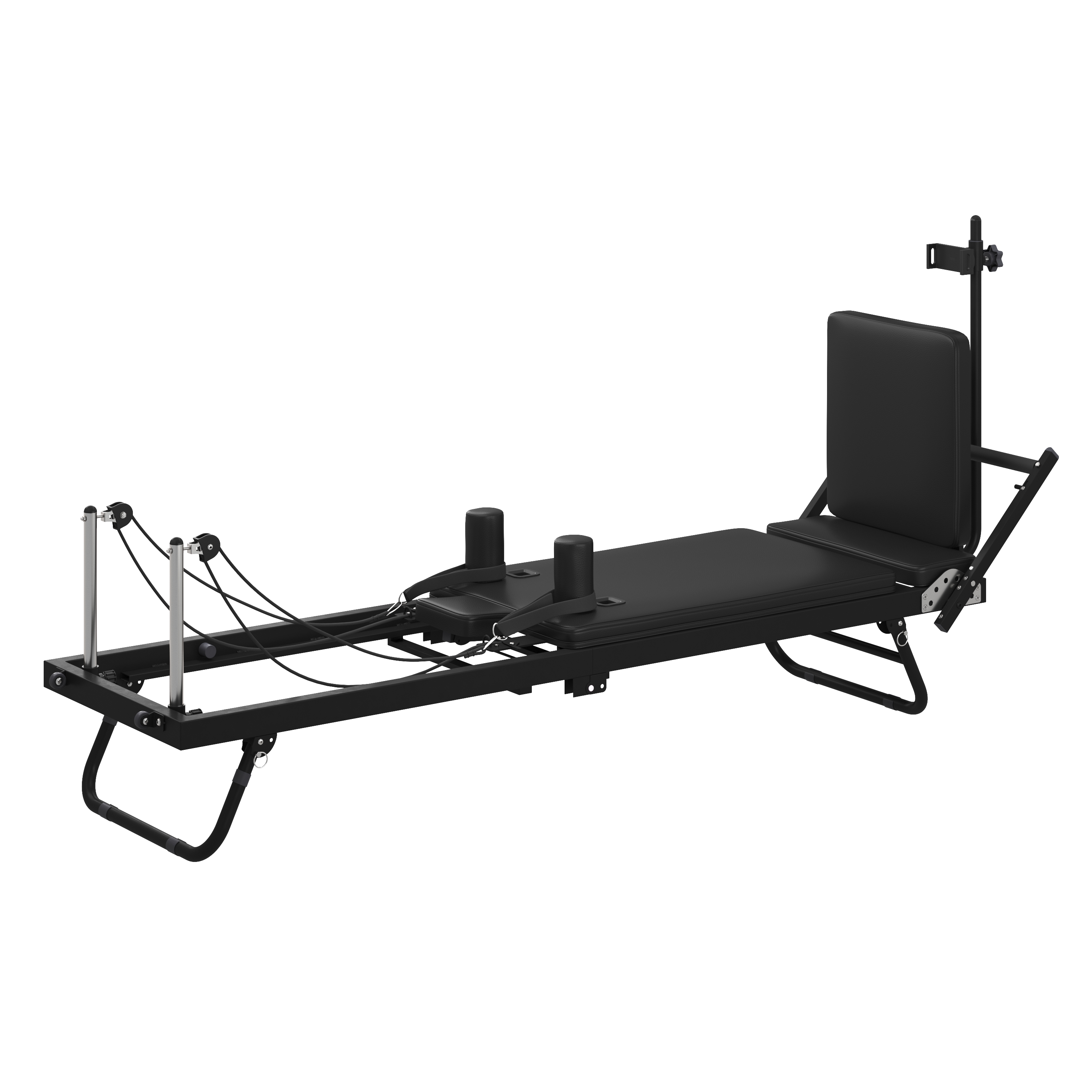 Image of Pilates Reformer klappbar 232 x 63 x 59 cm schwarz