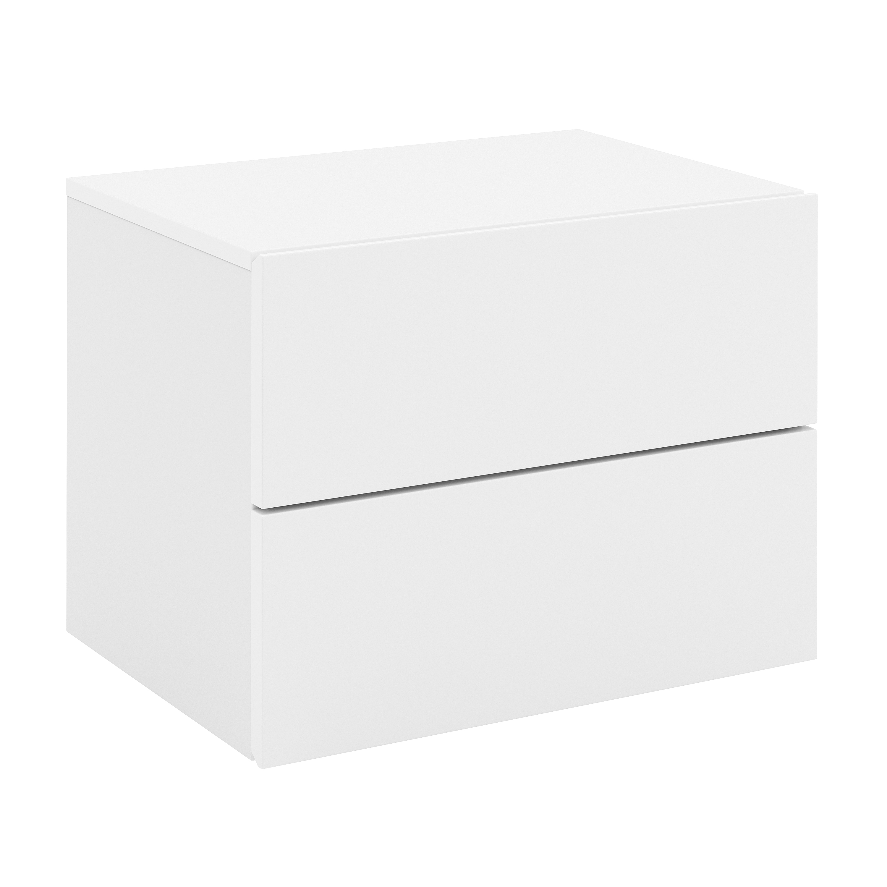 Wandregal ISOLDE 2 Schubladen 40 x 30 x 29 cm weiss