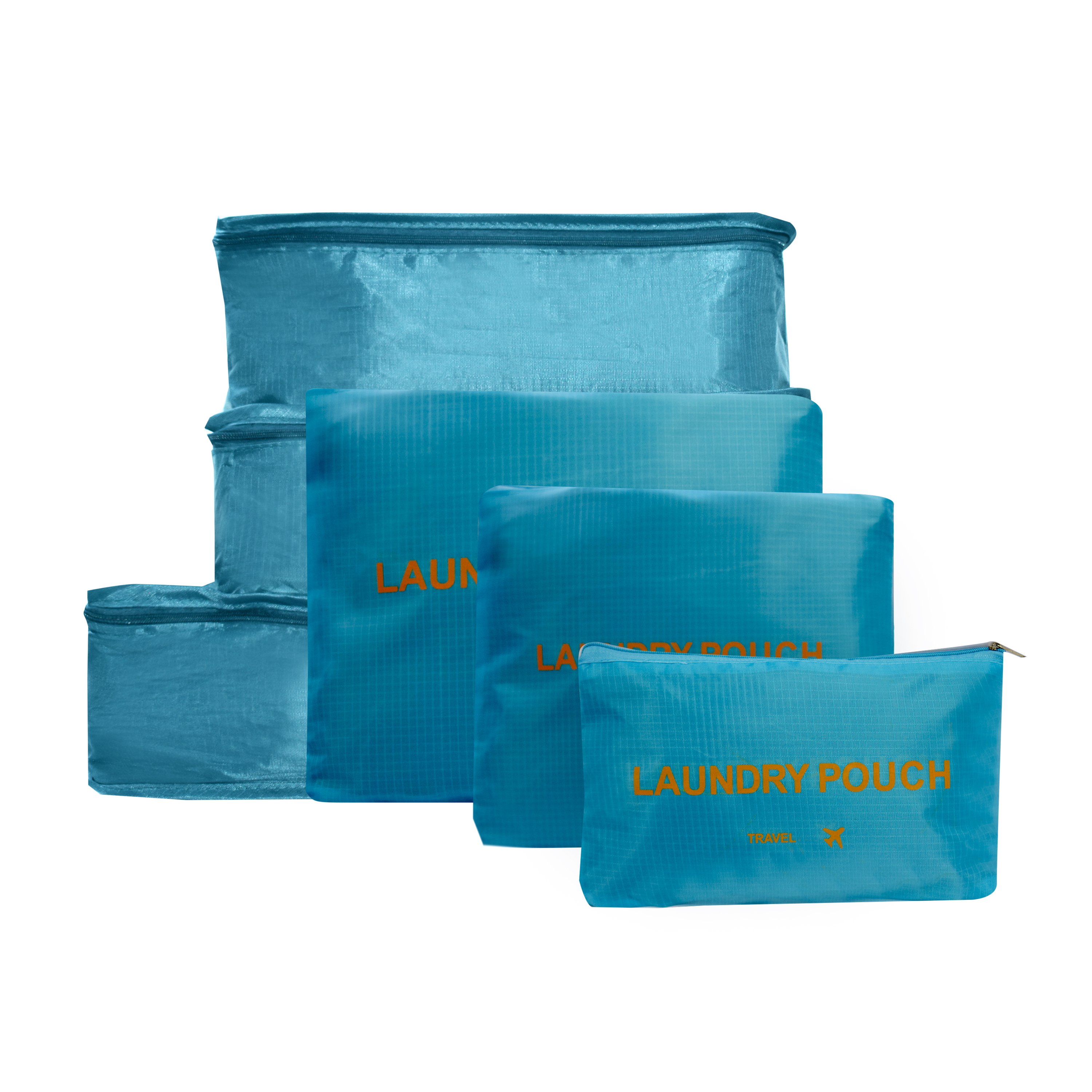 Reiseorganizer Set 6-teilig hellblau