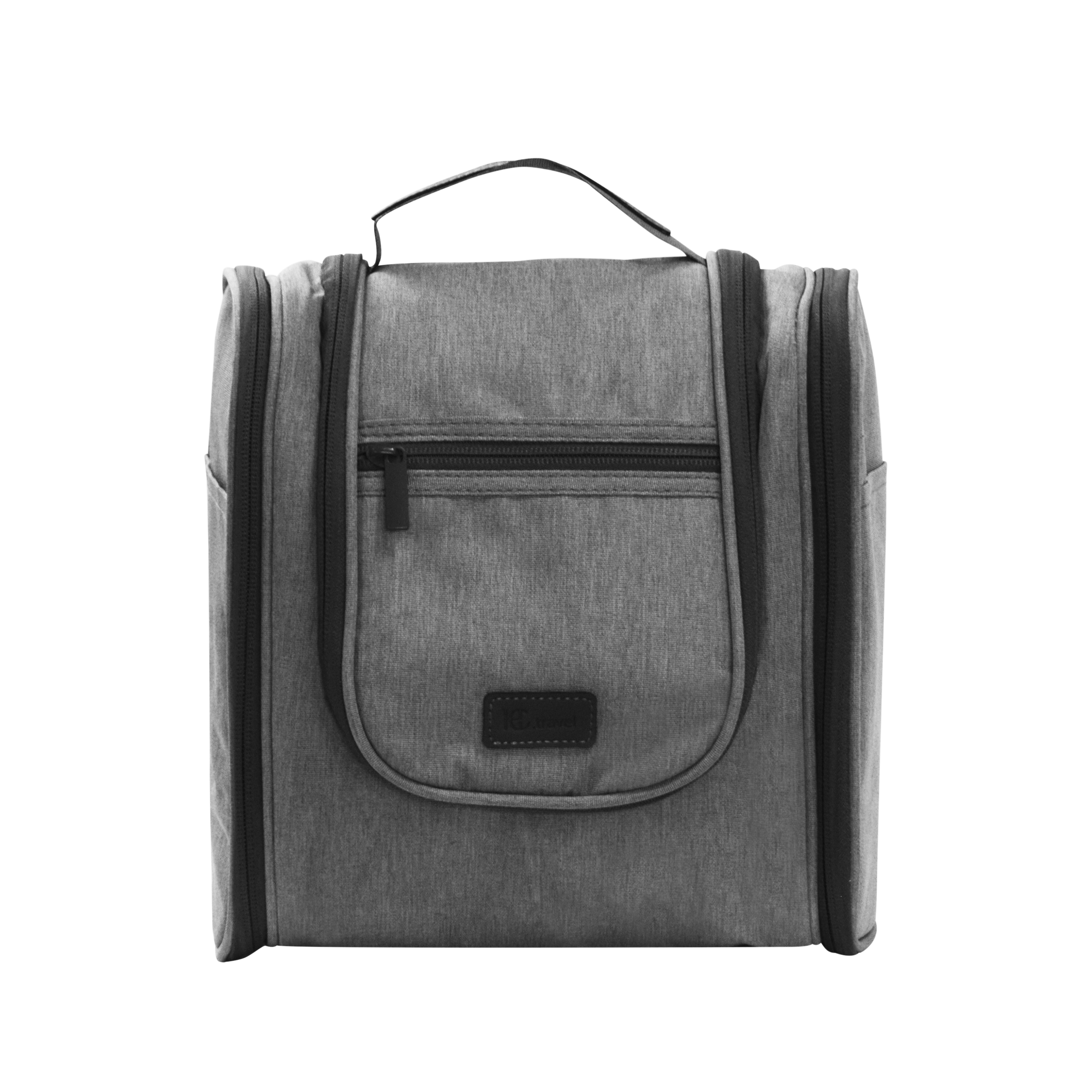 Kulturbeutel Necessaire zum Aufhängen 24 x 24 cm grau
