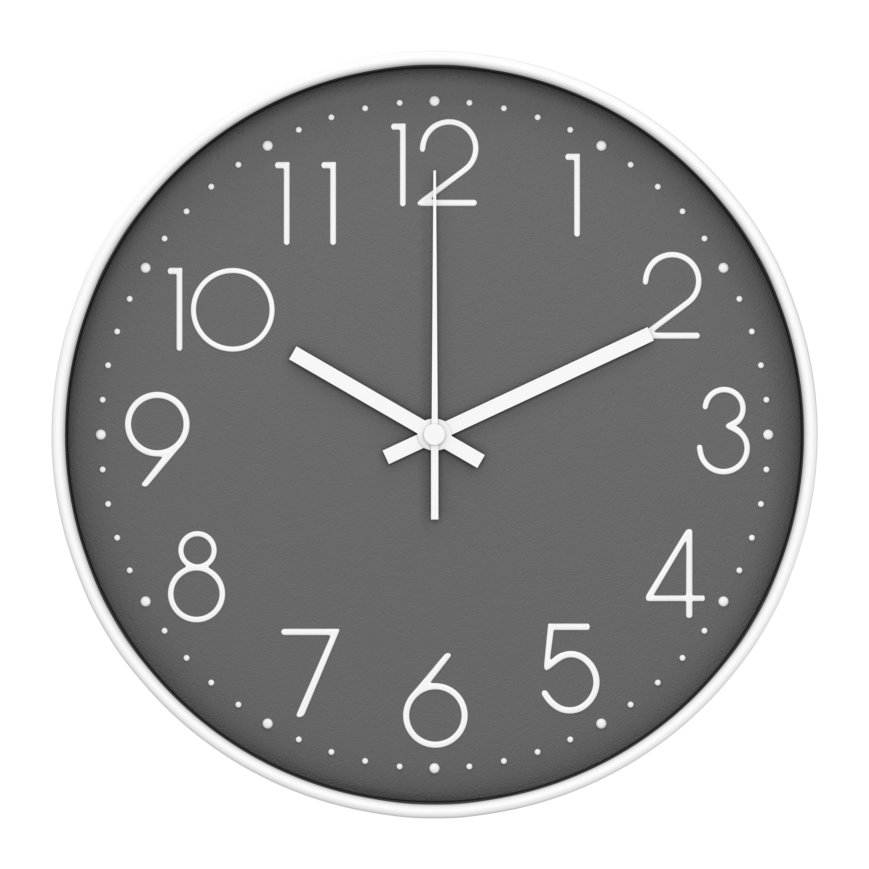 Wanduhr VELD 30 cm grau/weiss