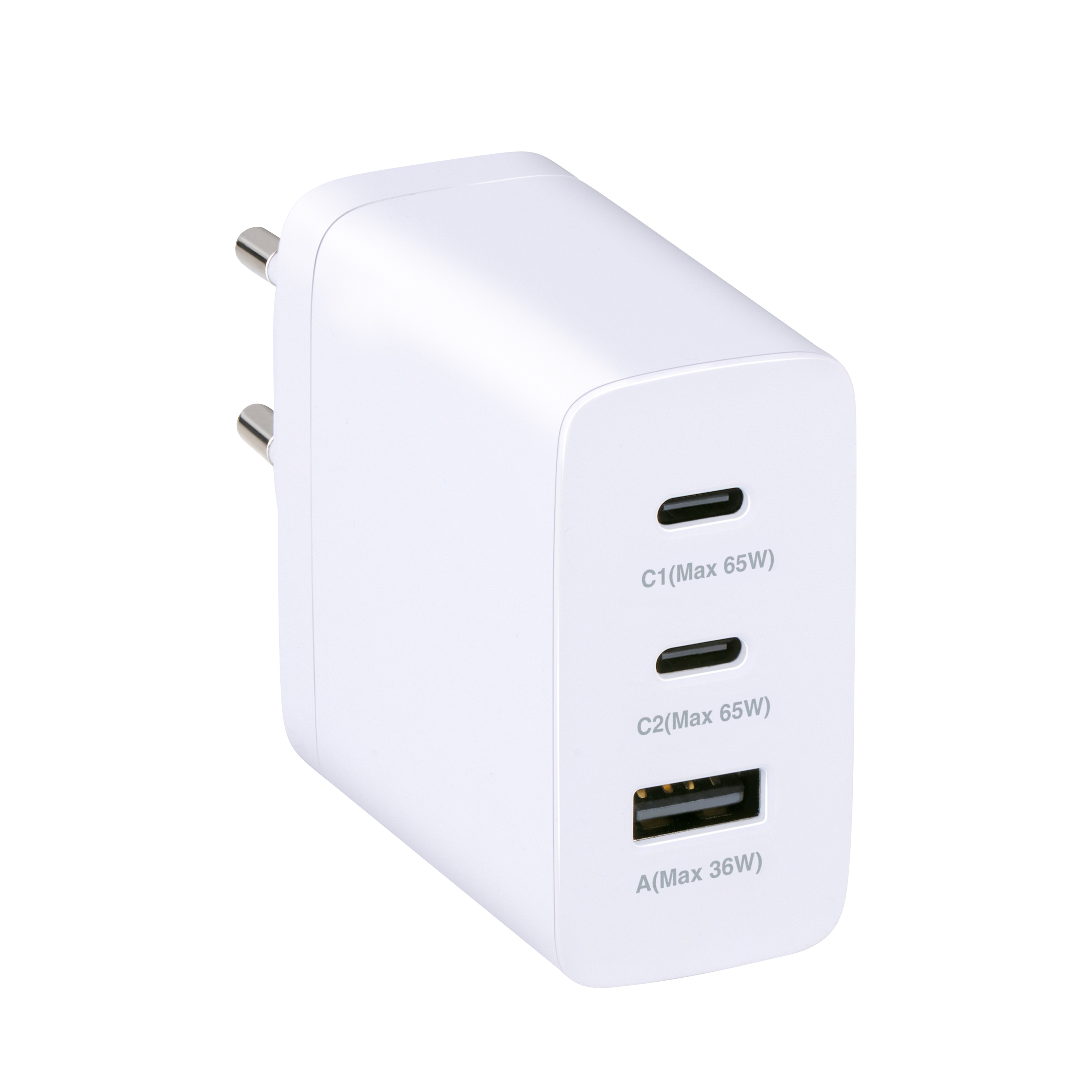 USB-A/USB-C Ladegerät 3-Port GaN 65 W