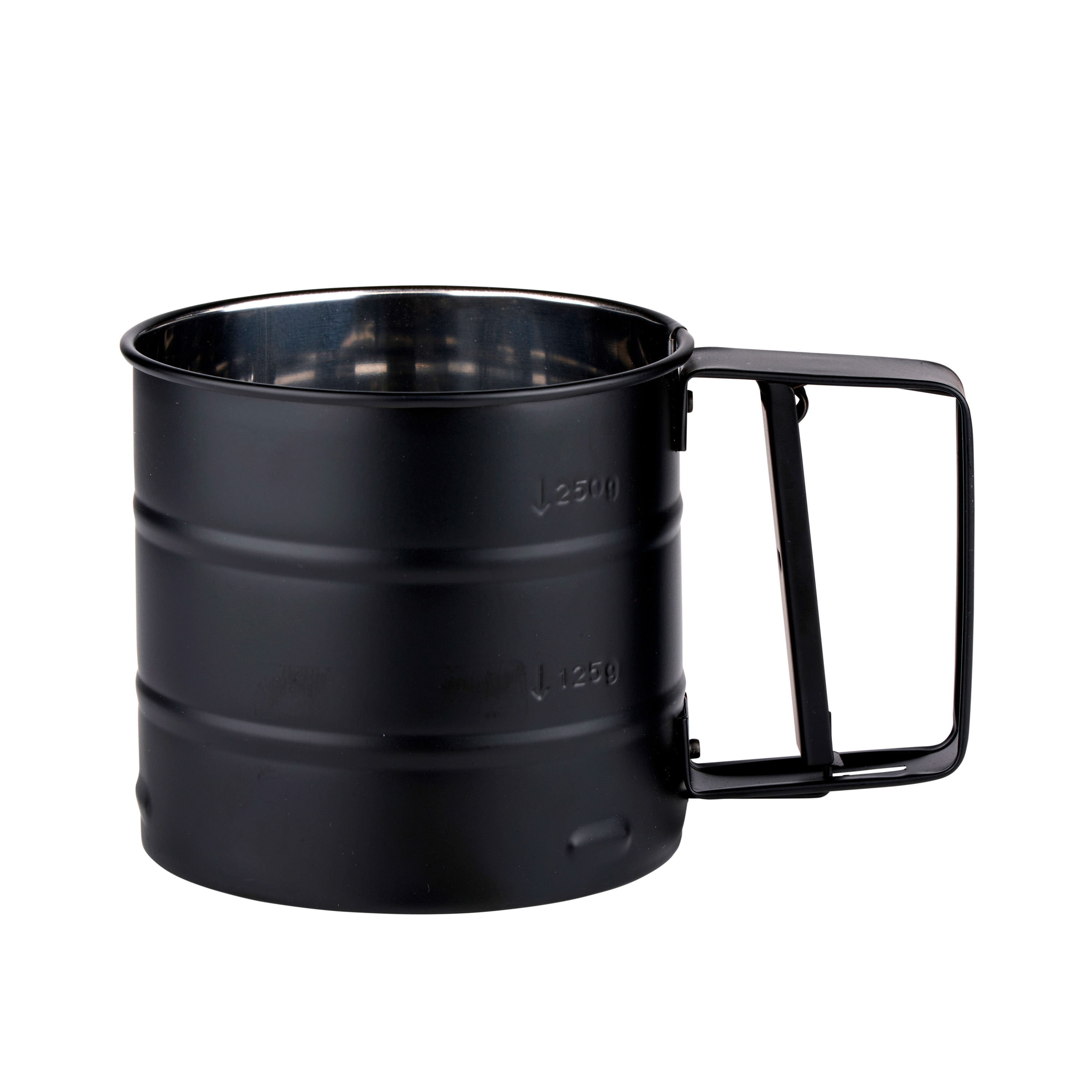 Küchensieb mit Griff 10 cm schwarz