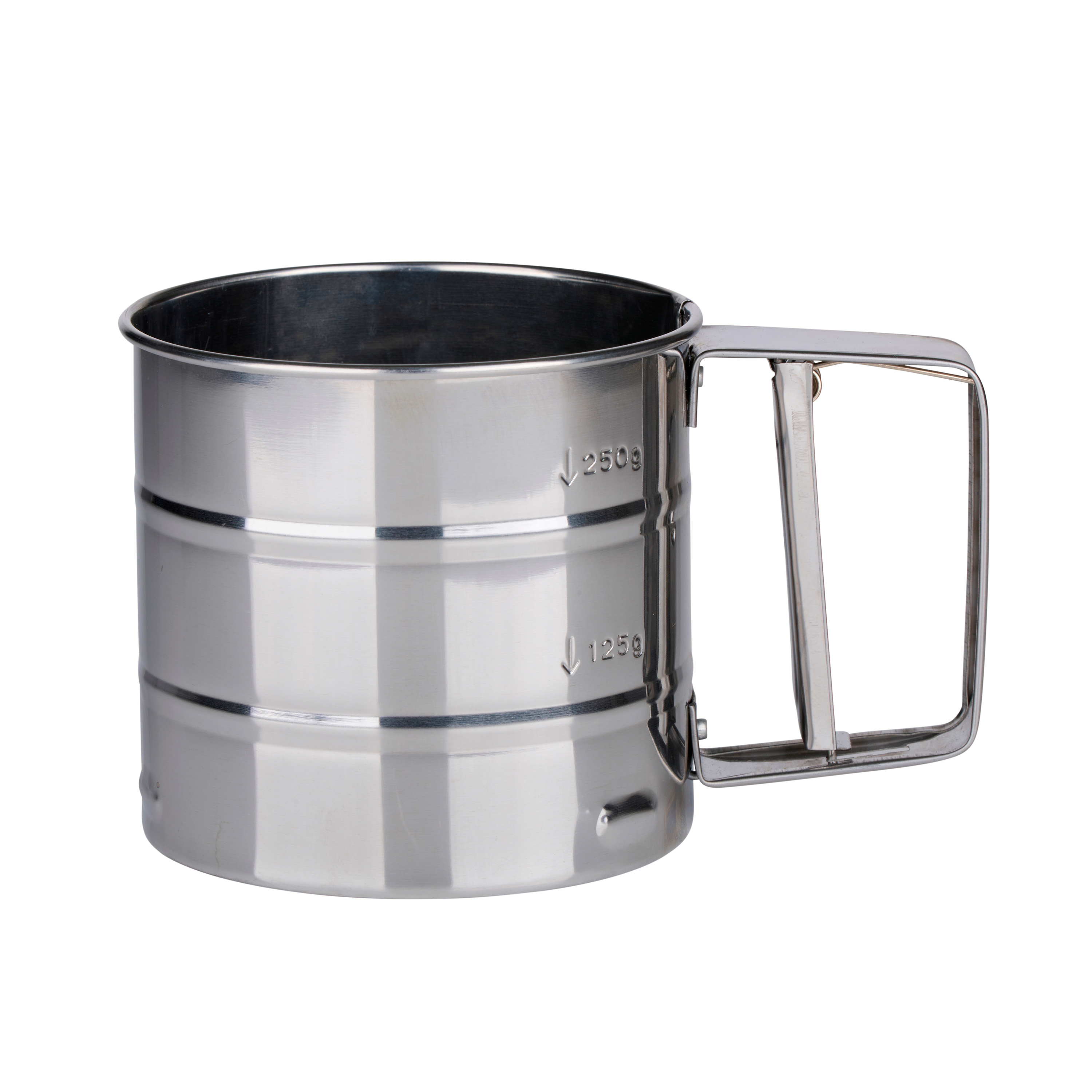Küchensieb mit Griff 10 cm silber