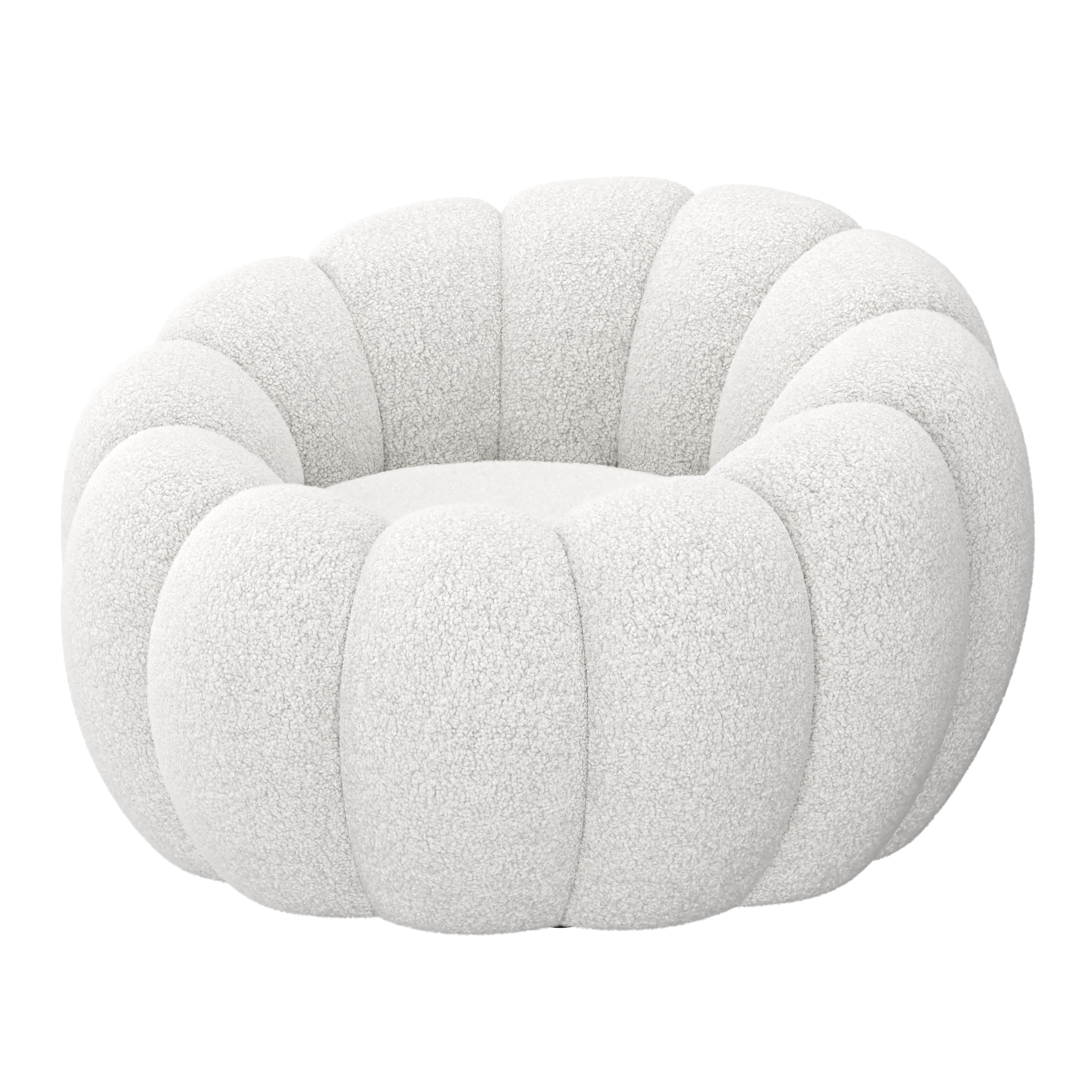 Sessel Bouclé FORAL weiss
