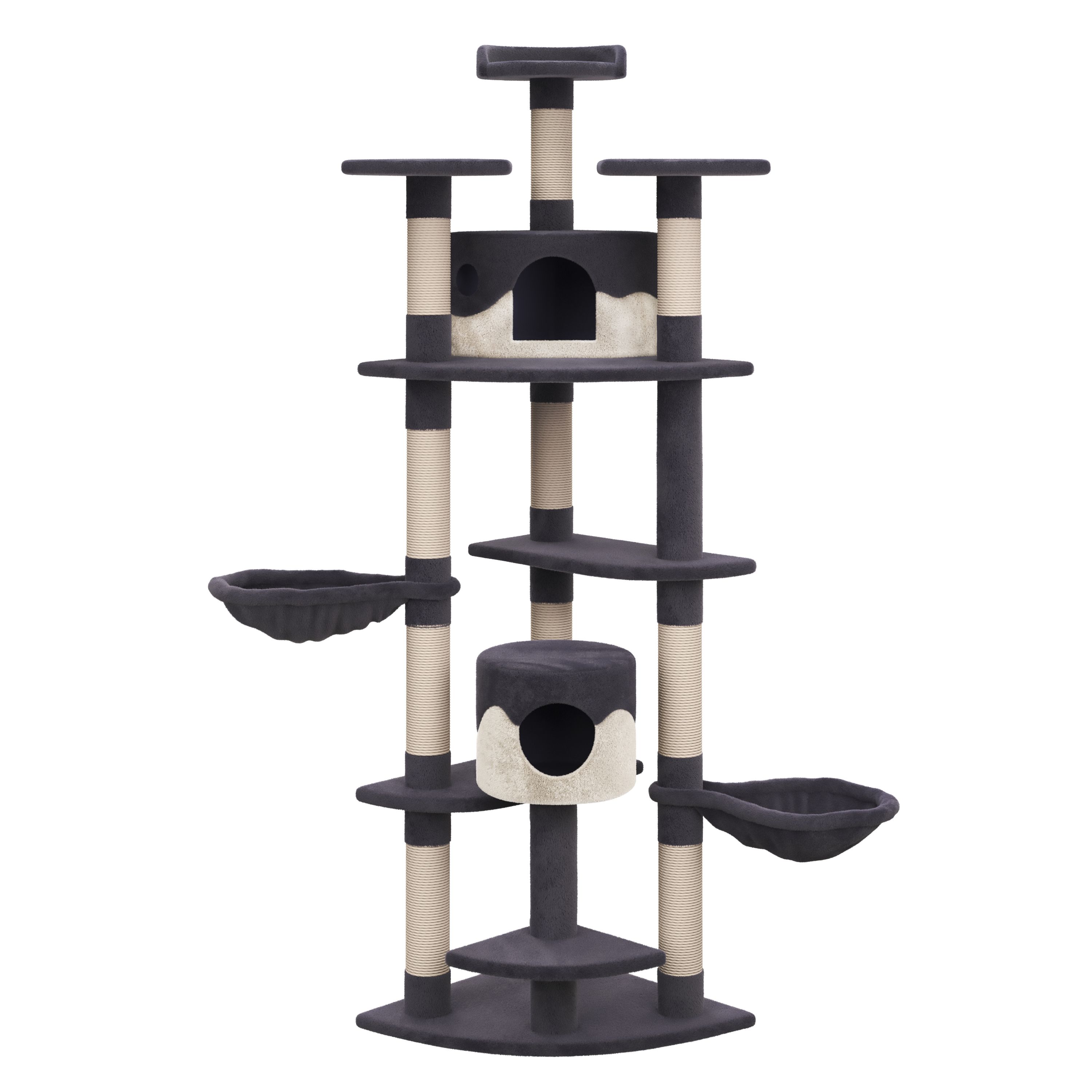 Katzenbaum BLACKY 210 cm grau