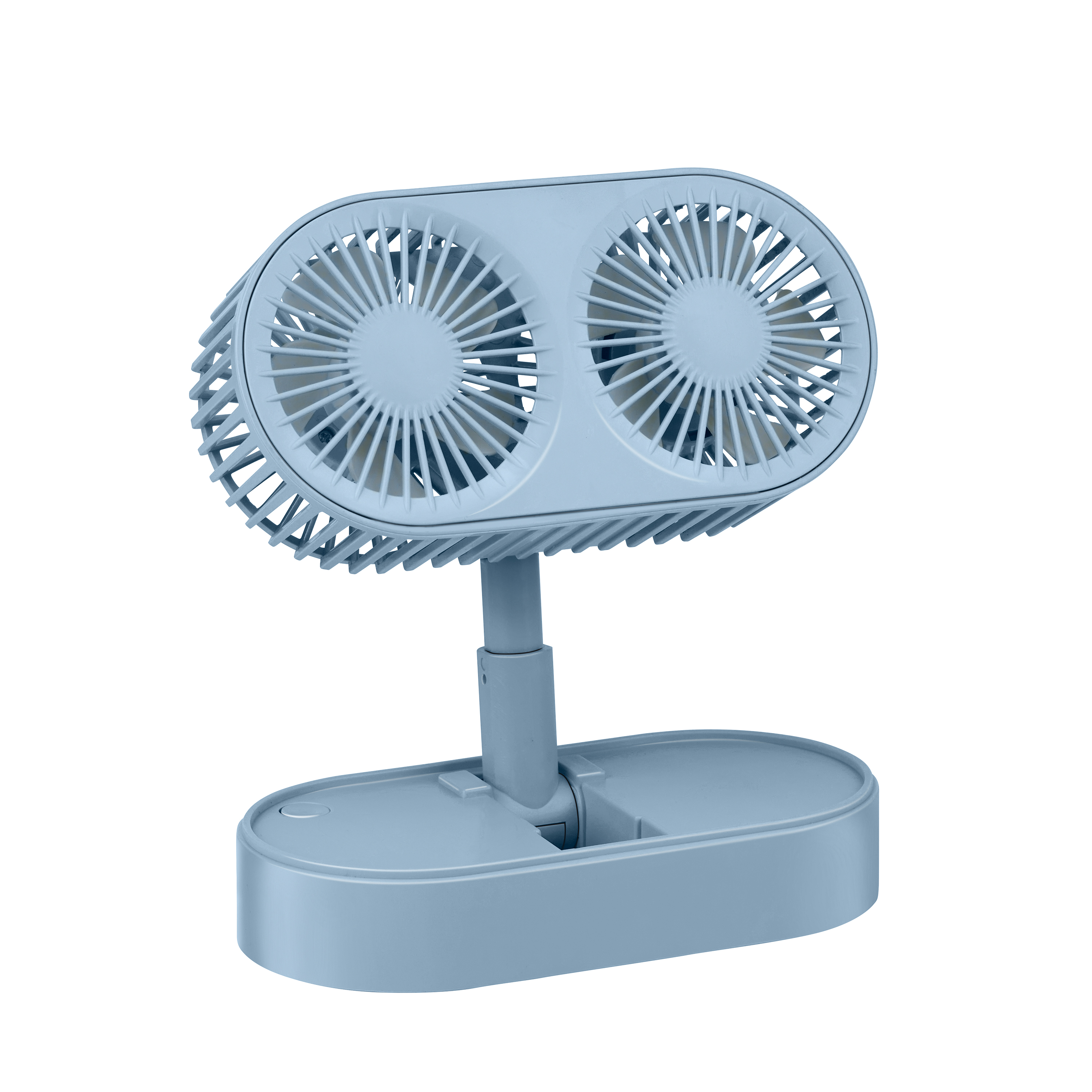 Tischventilator USB 1200mAh blau