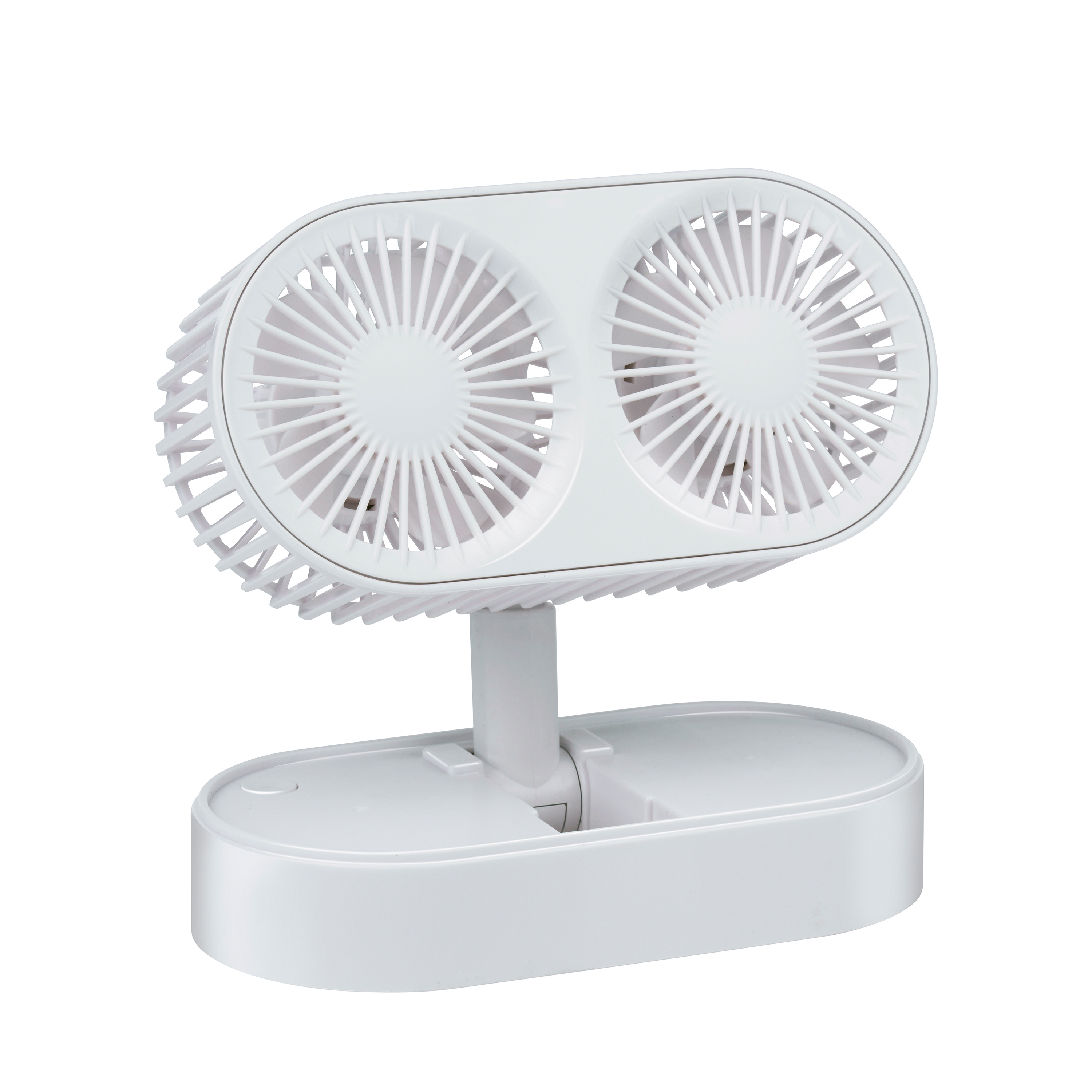 Tischventilator USB 1200mAh weiss