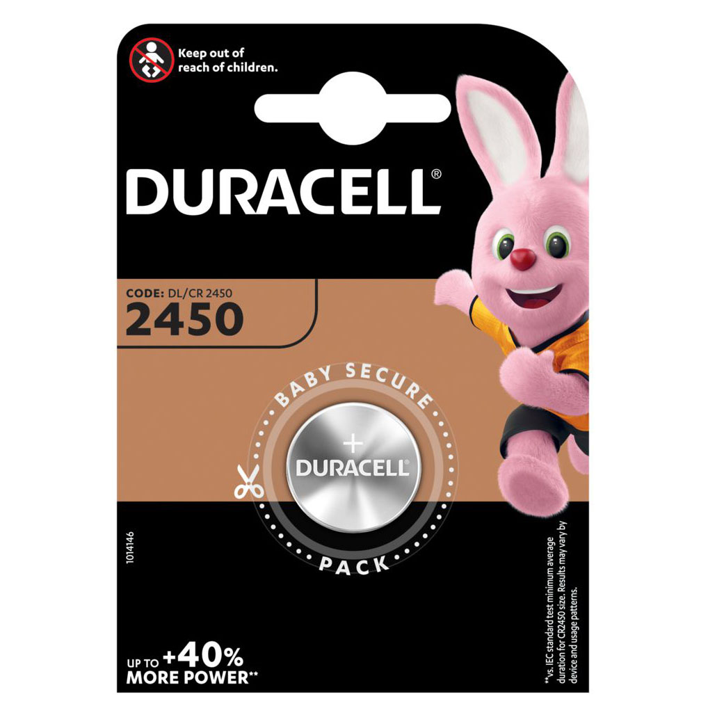 Knopfzelle DURACELL Lithium CR2450