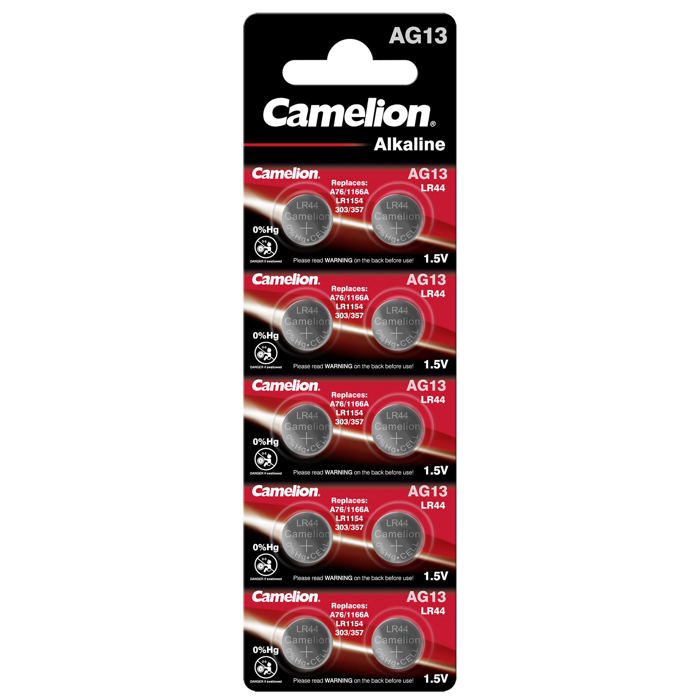 Knopfzelle Camelion Alkaline LR44 10 Stk.