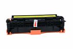 Toner gelb kompatibel mit HP CF382A / 312A Frontalansicht