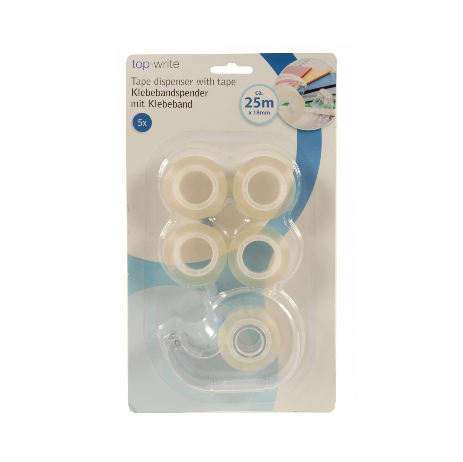 Klebeband Abroller Set 6-teilig