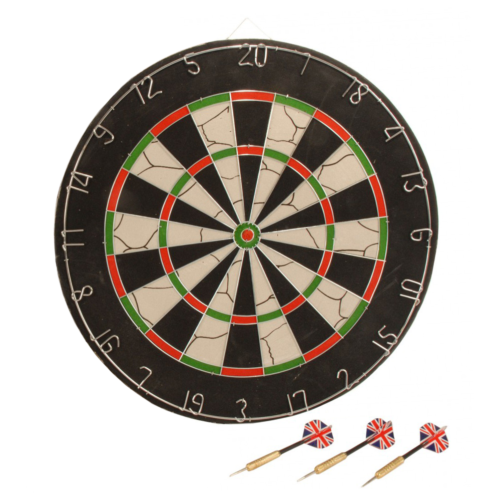 Dartscheibe mit Pfeilen